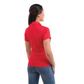 Women's MORENO TEXT MICRO SS POLO 423