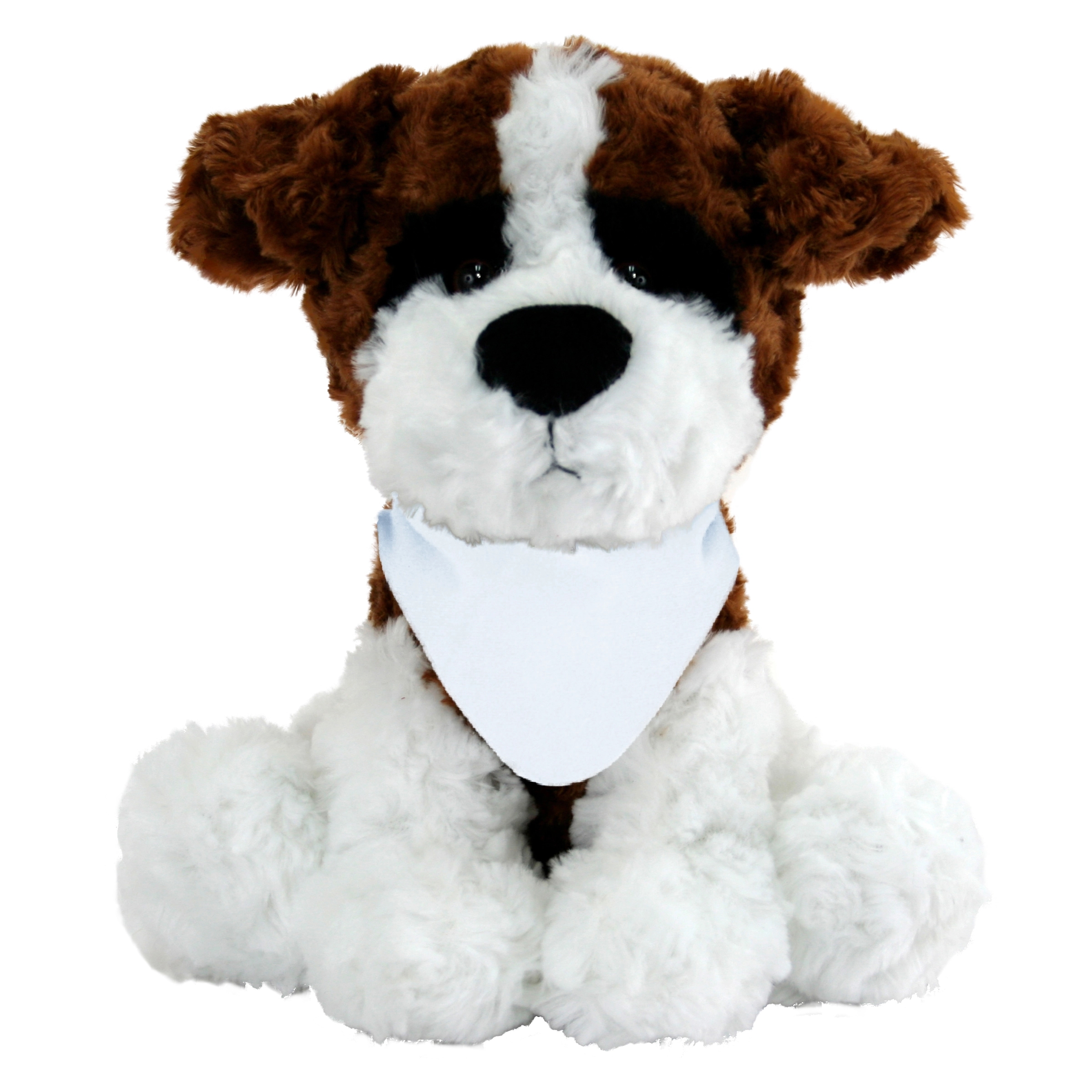 10" Large Sitting Dog - Brown & White 7