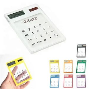 Portable Transparent Solar Mini Cute Touch Calculator 19