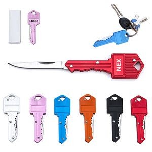 Foldable Key Shaped Knife With Stainless Steel Blade 8