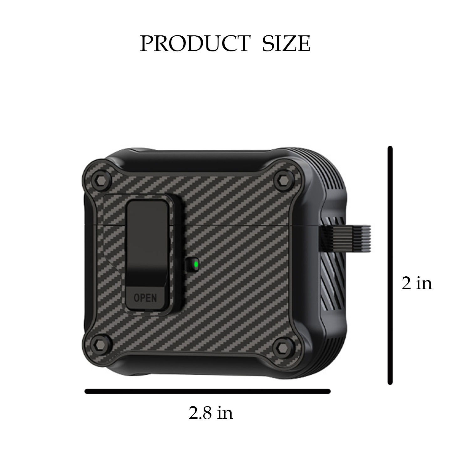 Shockproof Protective Case With Secure Lock For AirPods Pro 1