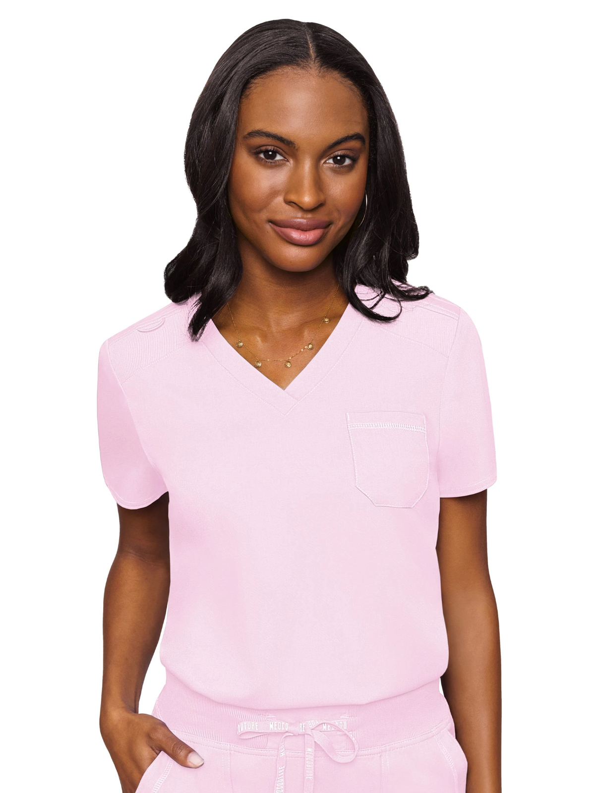Med Couture - MC Touch - Women's 1-Pocket V-Neck Top 35