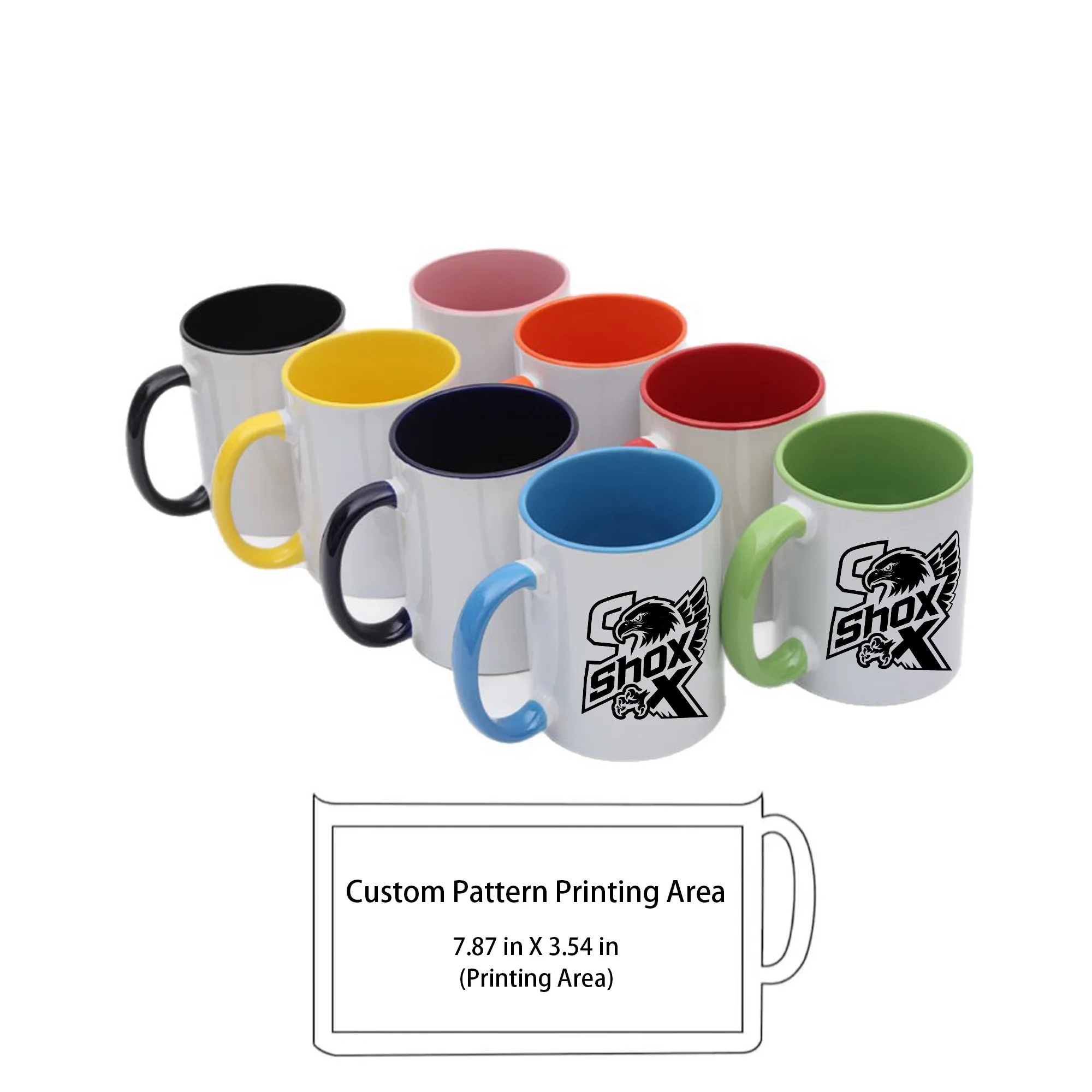 MOQ 10 Two Tone Ceramic Coffee Mug 2