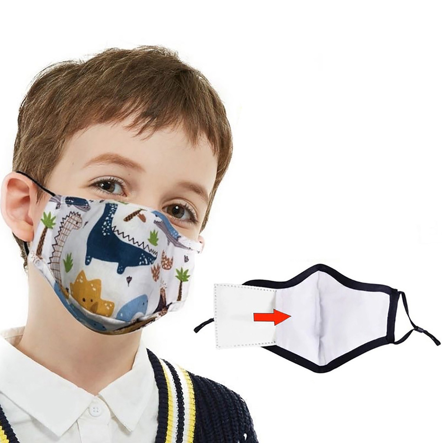 Kids Face Mask w/ Full Color Imprint Cotton Safety Masks 2
