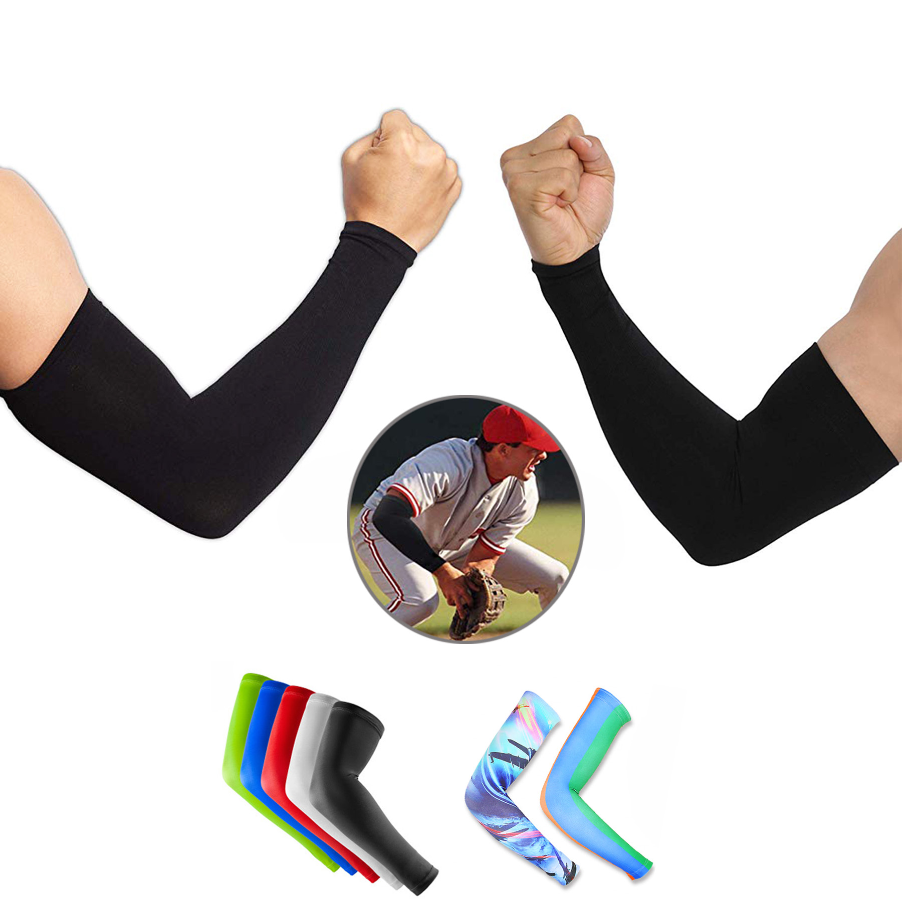 Digital Printed Sport Cool Arm Sleeve 2