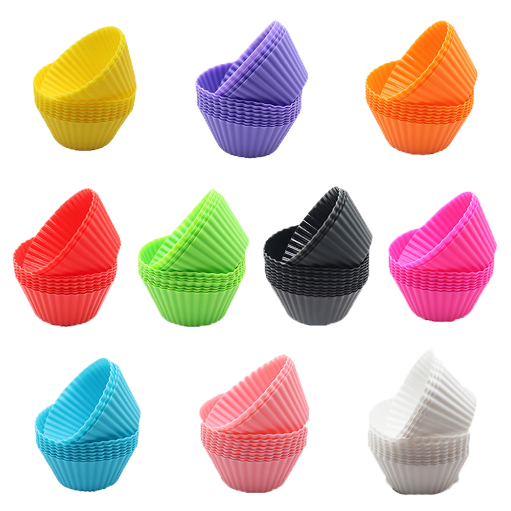 24PCS Christmas Baking Silicone Muffin Cake Cup 3
