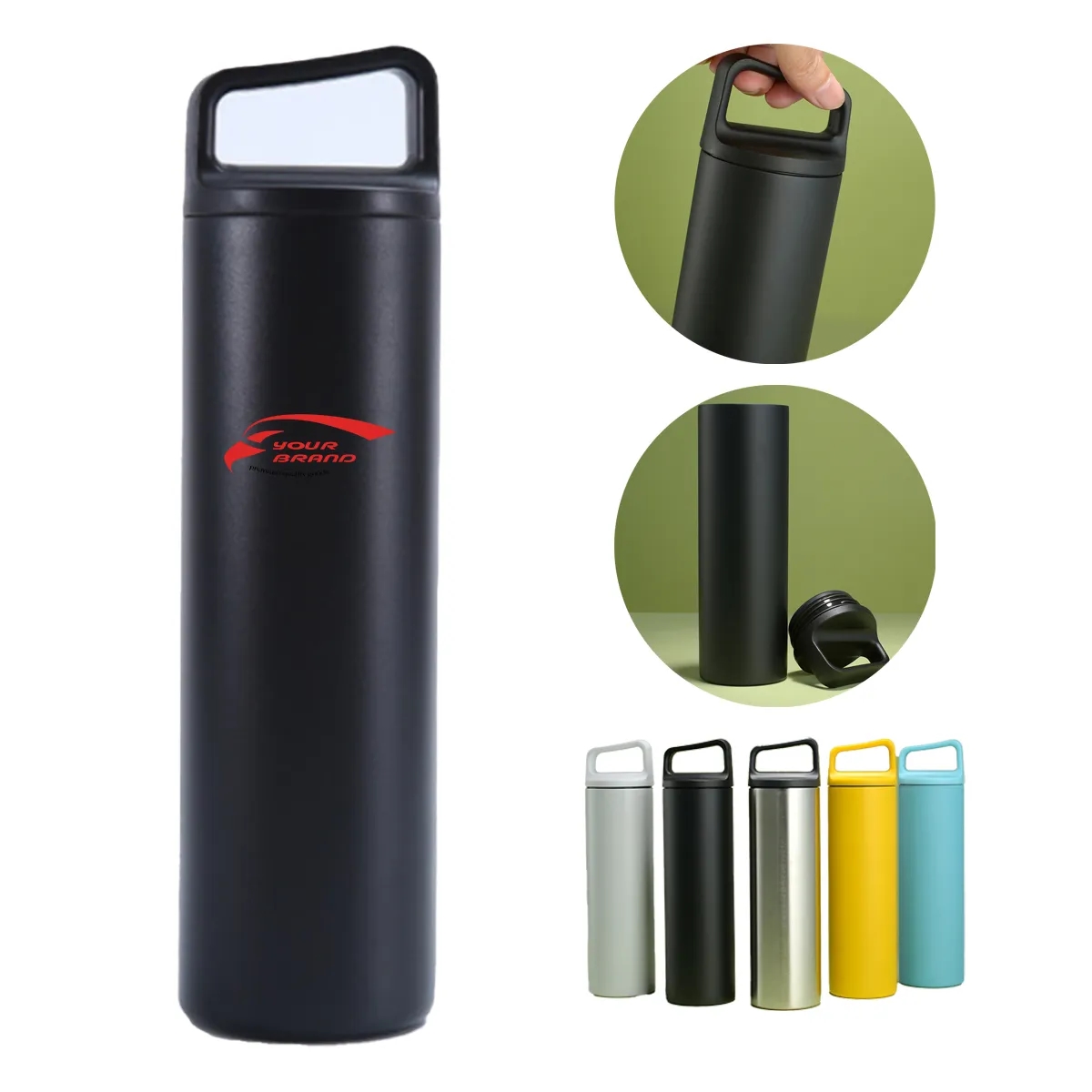 17OZ.Stainless Steel Portable Thermos Cup Sports Kettle 7