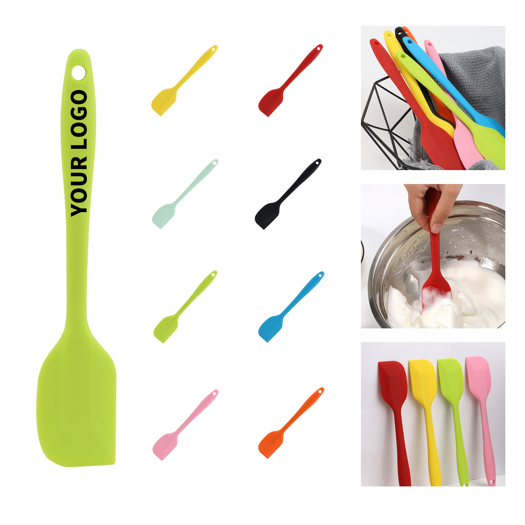 Food Grade Silicone Kitchen Spatula 8.34" x 1.53" 7