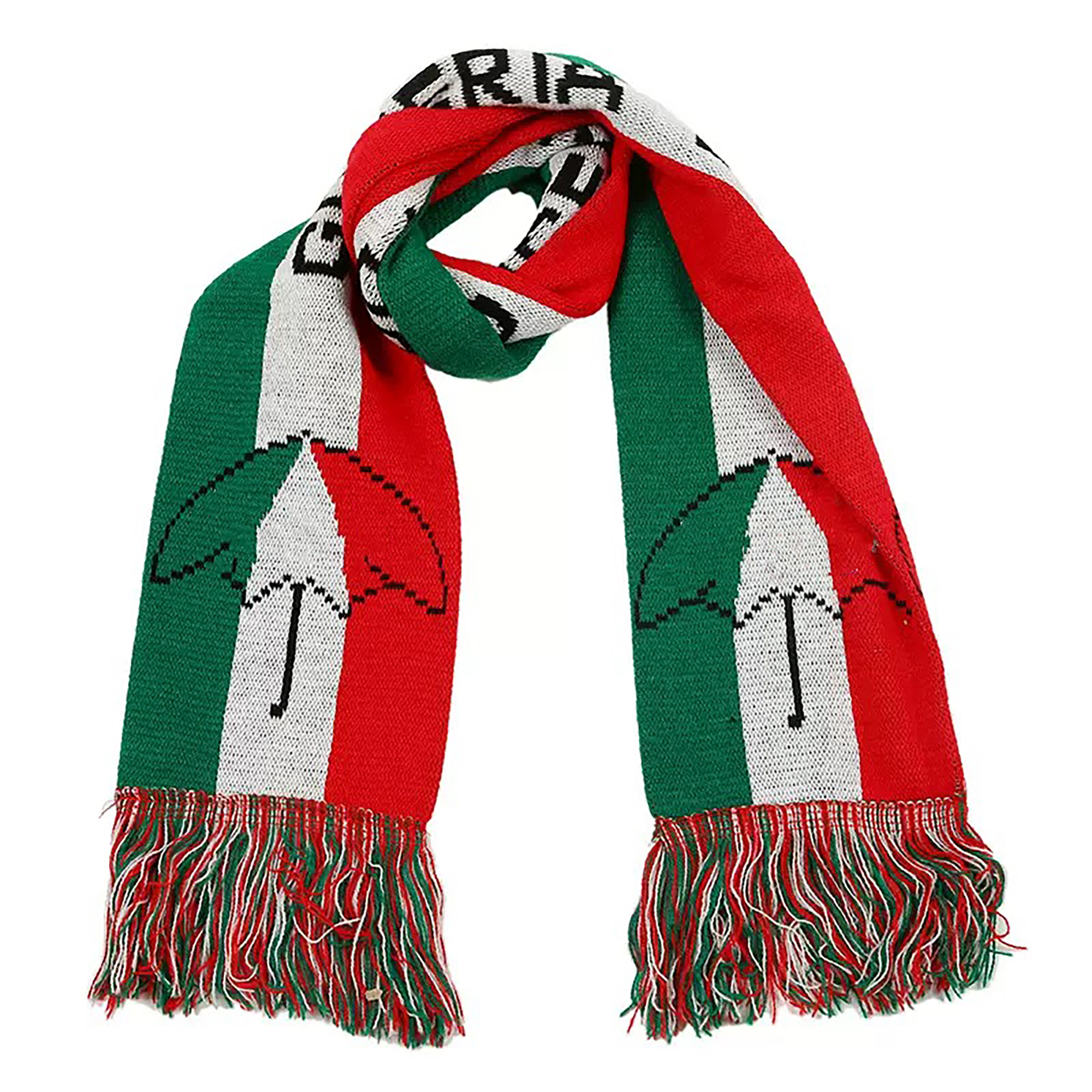 Double-Sided Knit Acrylic Scarf with Custom Design 1