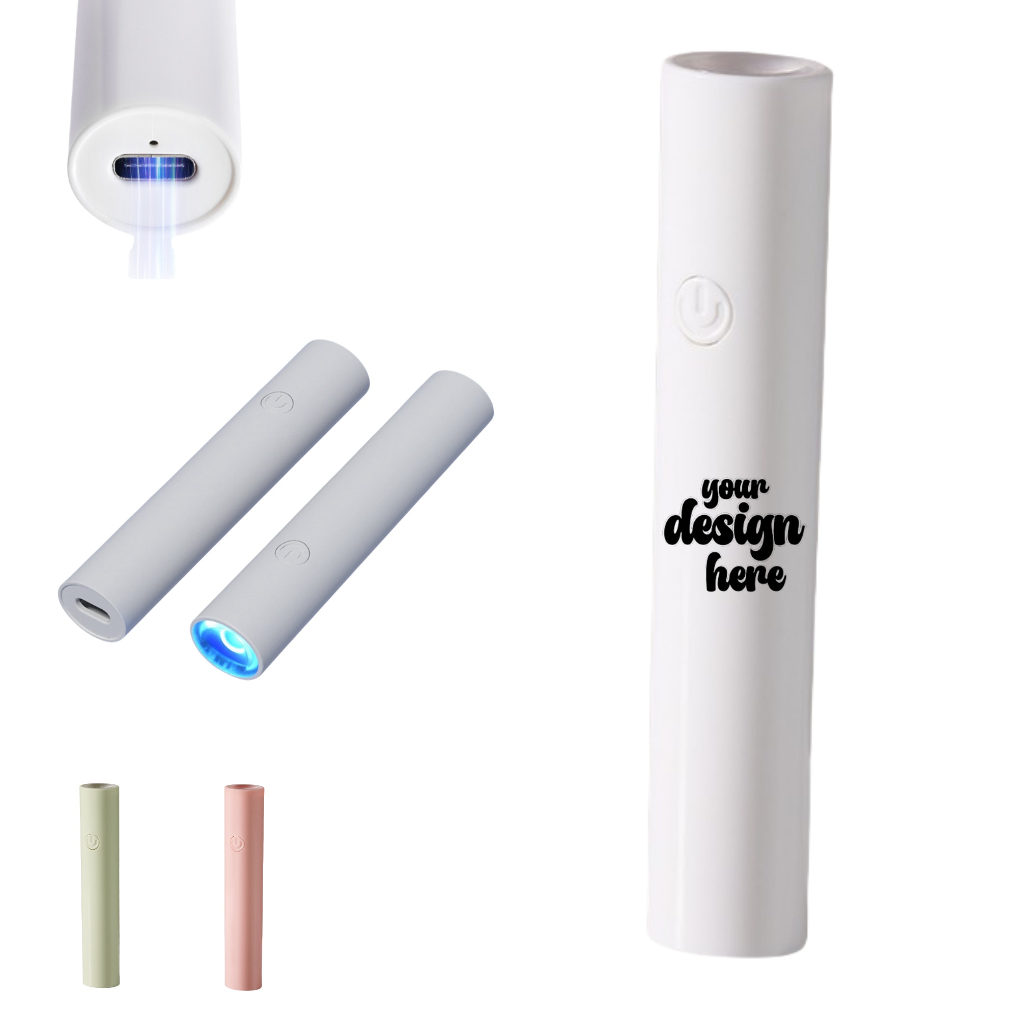 White Mini UV Light for Nails 3