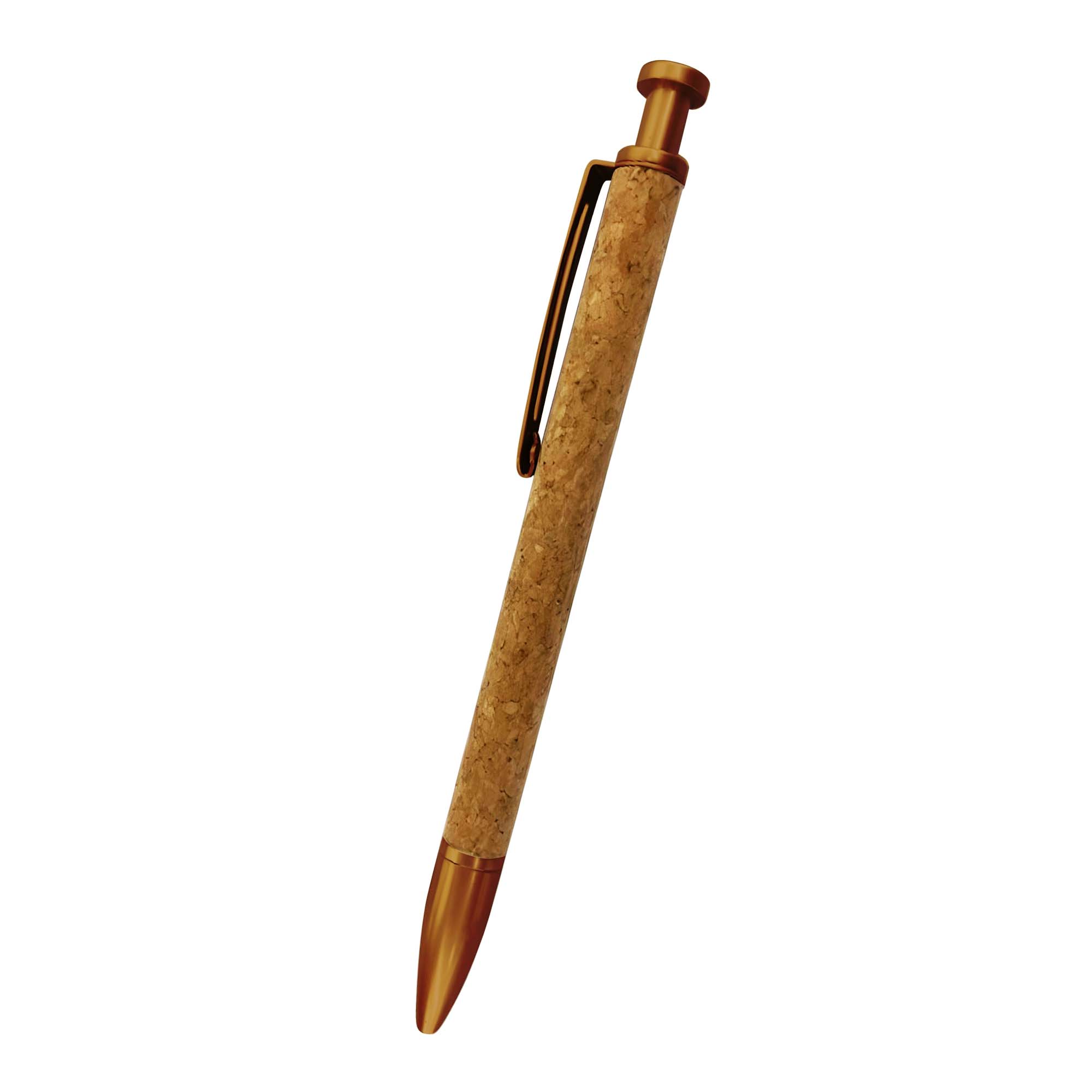 Geneva Geoffrey Golden Leatherette Cork Pen 3