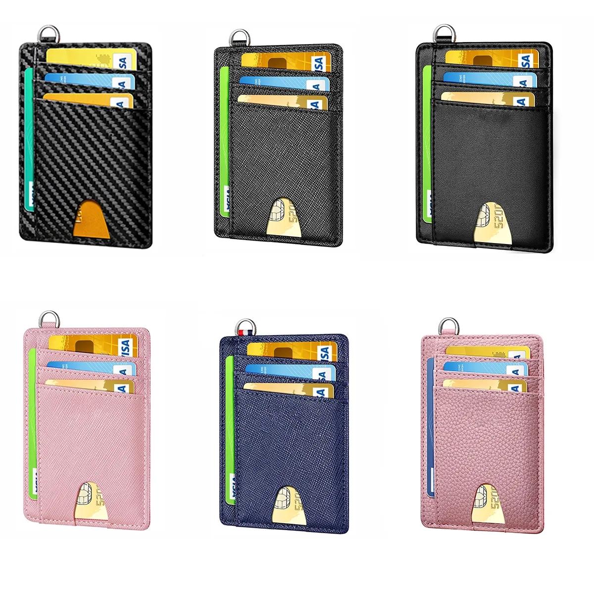 Slim Front Pocket Wallets Card Holder 5