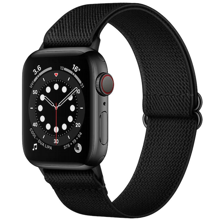 Apple Watch Mesh Bands - Black Nylon 42mm/44mm/45mm Face 1