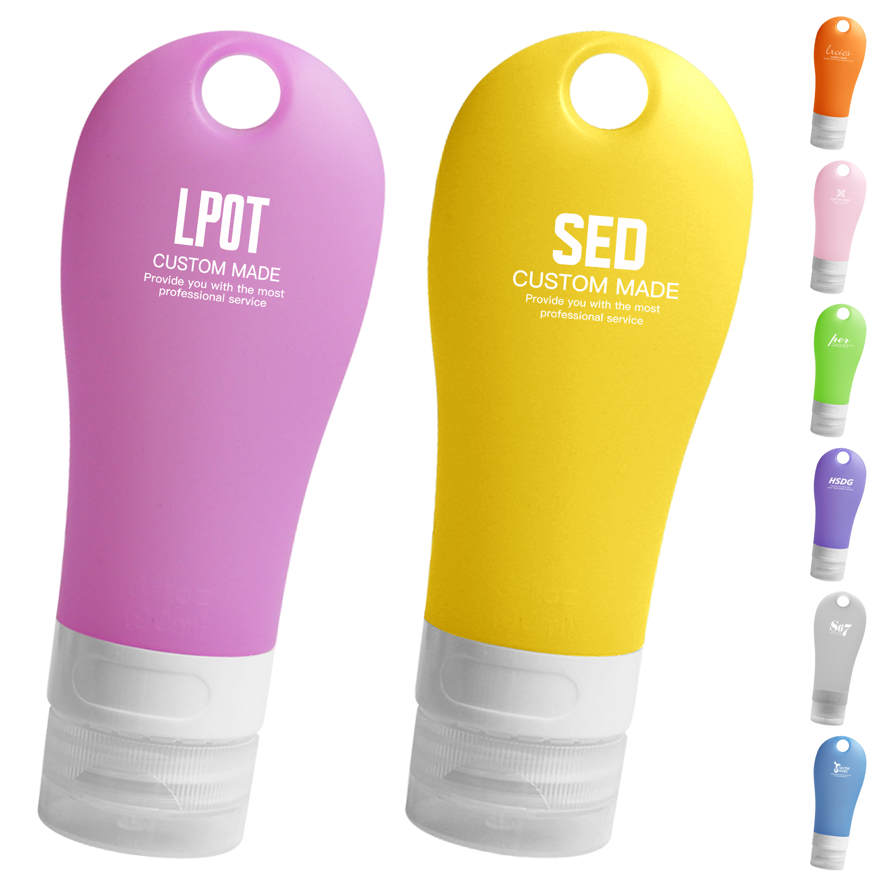 60ML Custom Silicone Travel Split Bottling 3