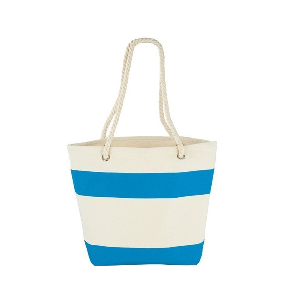 Cotton Resort Tote with Rope Handle, custom tote bag with logo imprint 4