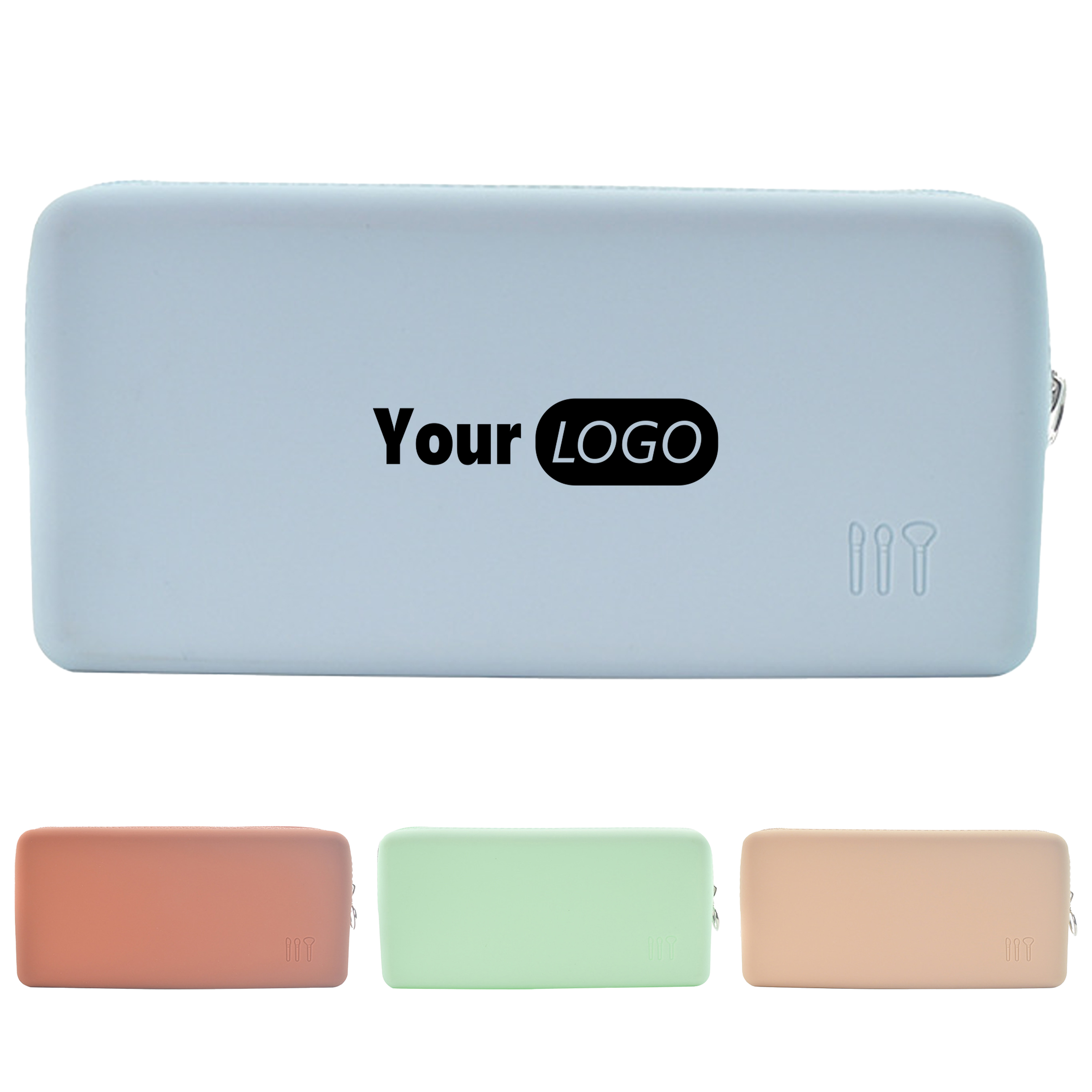 Silicone Large Capacity Outdoor Travel Zipper Makeup Bag 5