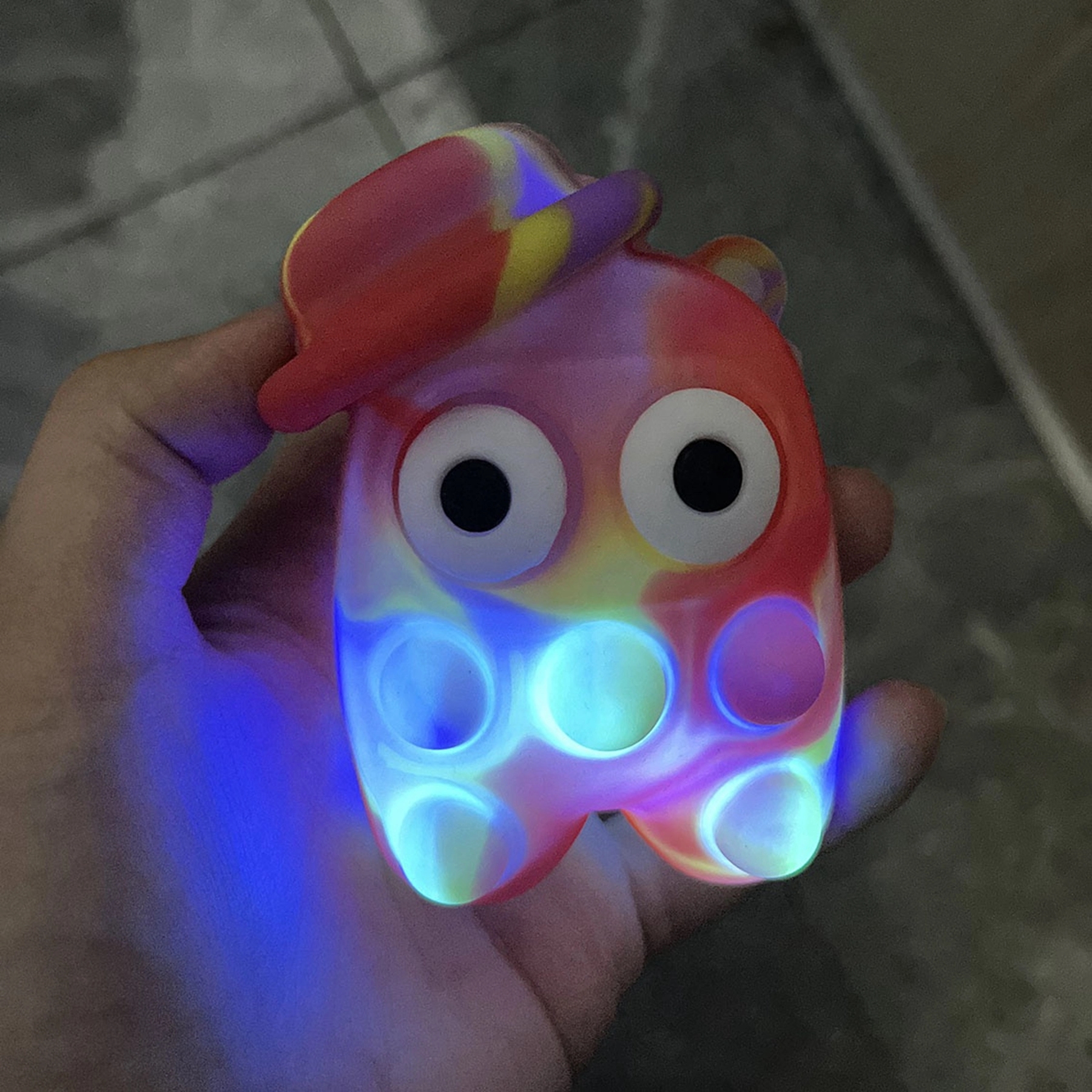 Flash Big Eyes 3D Astronaut Stress Ball Fidget Toy 3