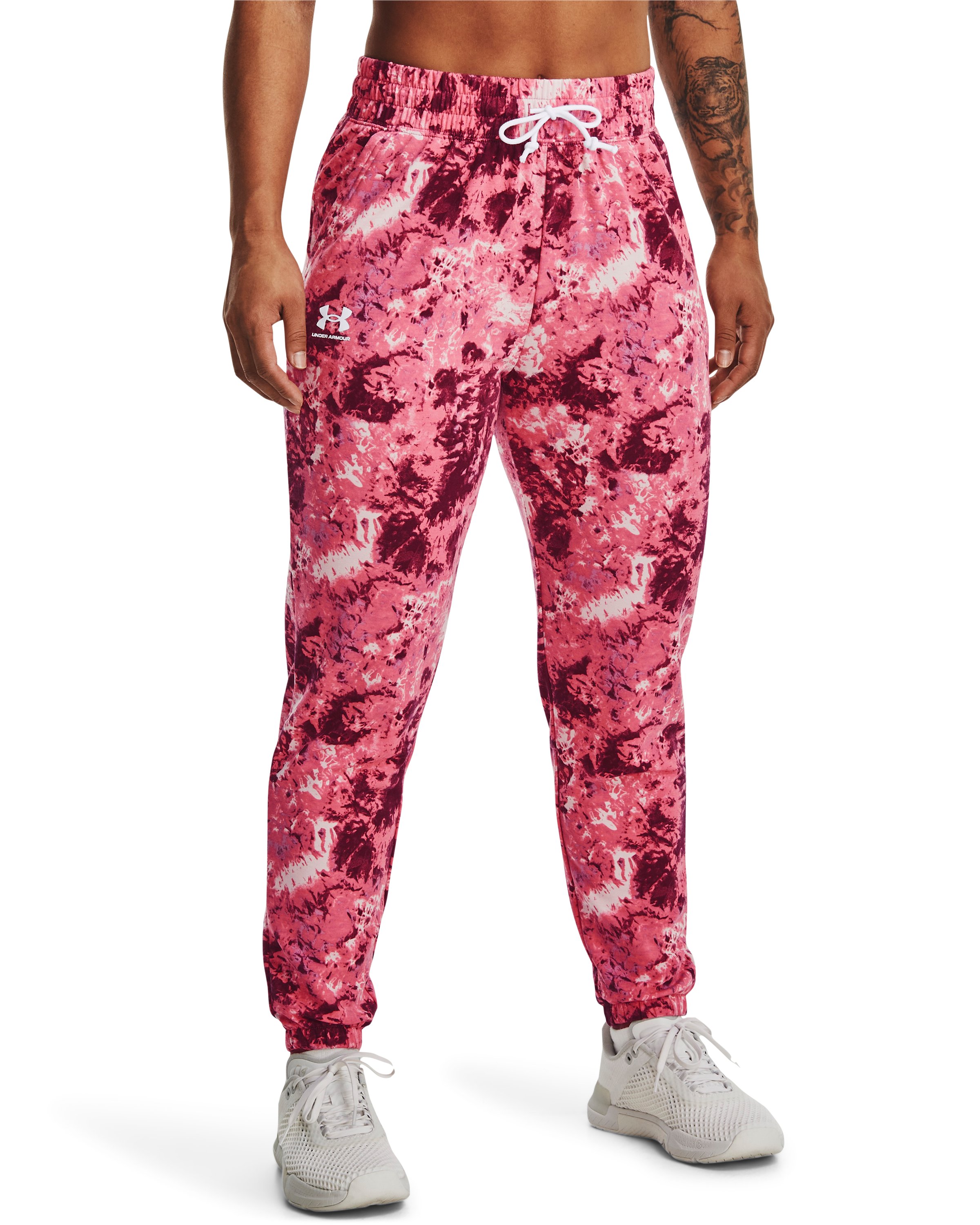 Women's UA Rival Terry Printed Joggers  4