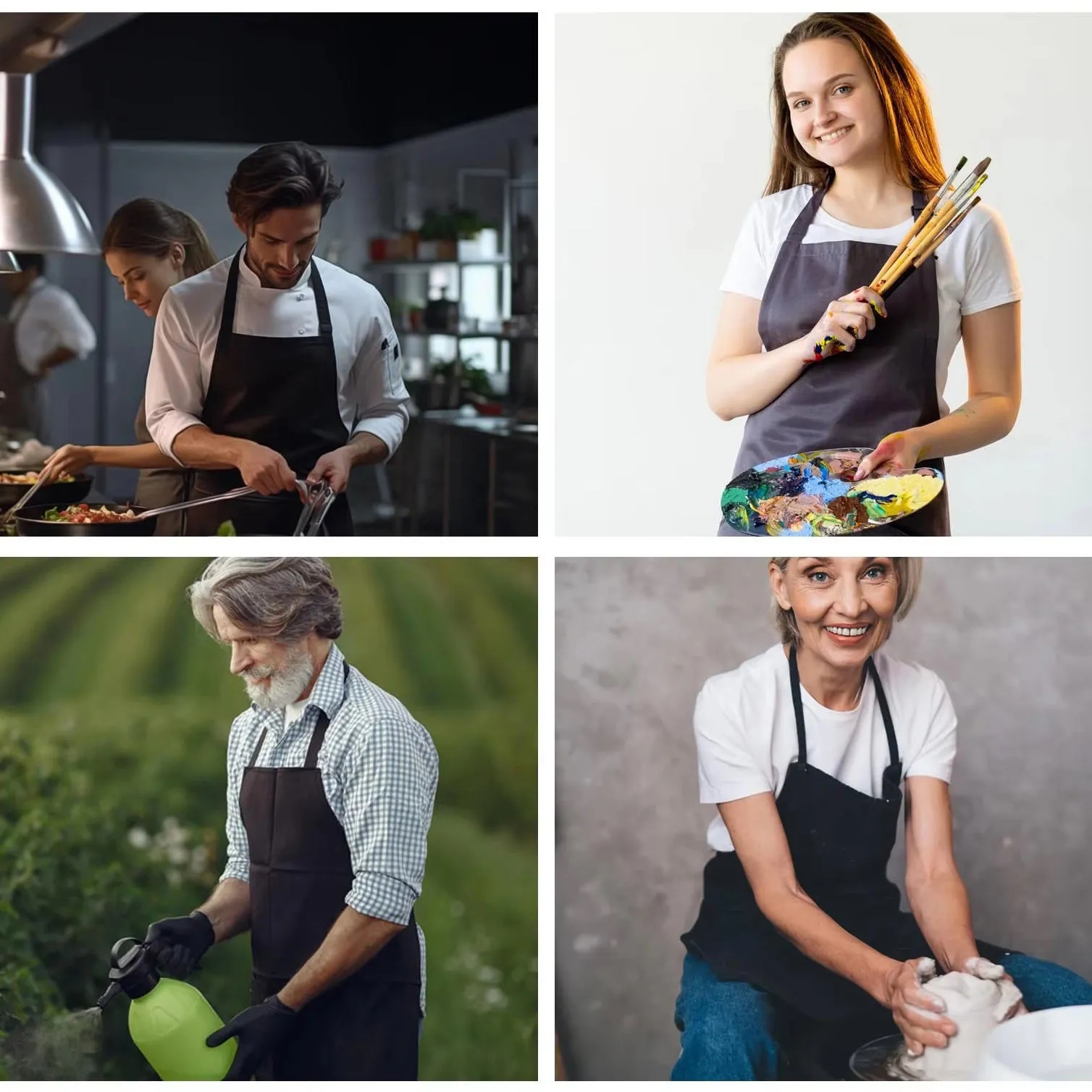 Customized Neck Strap Apron - Promotional Kitchen Wear 1