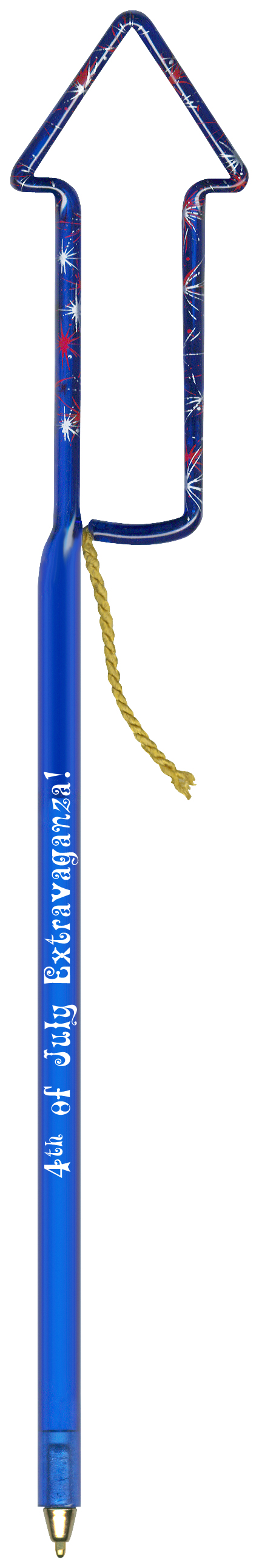 Firework American Flag Multi-Color Inkbend Standard, Bent Pen