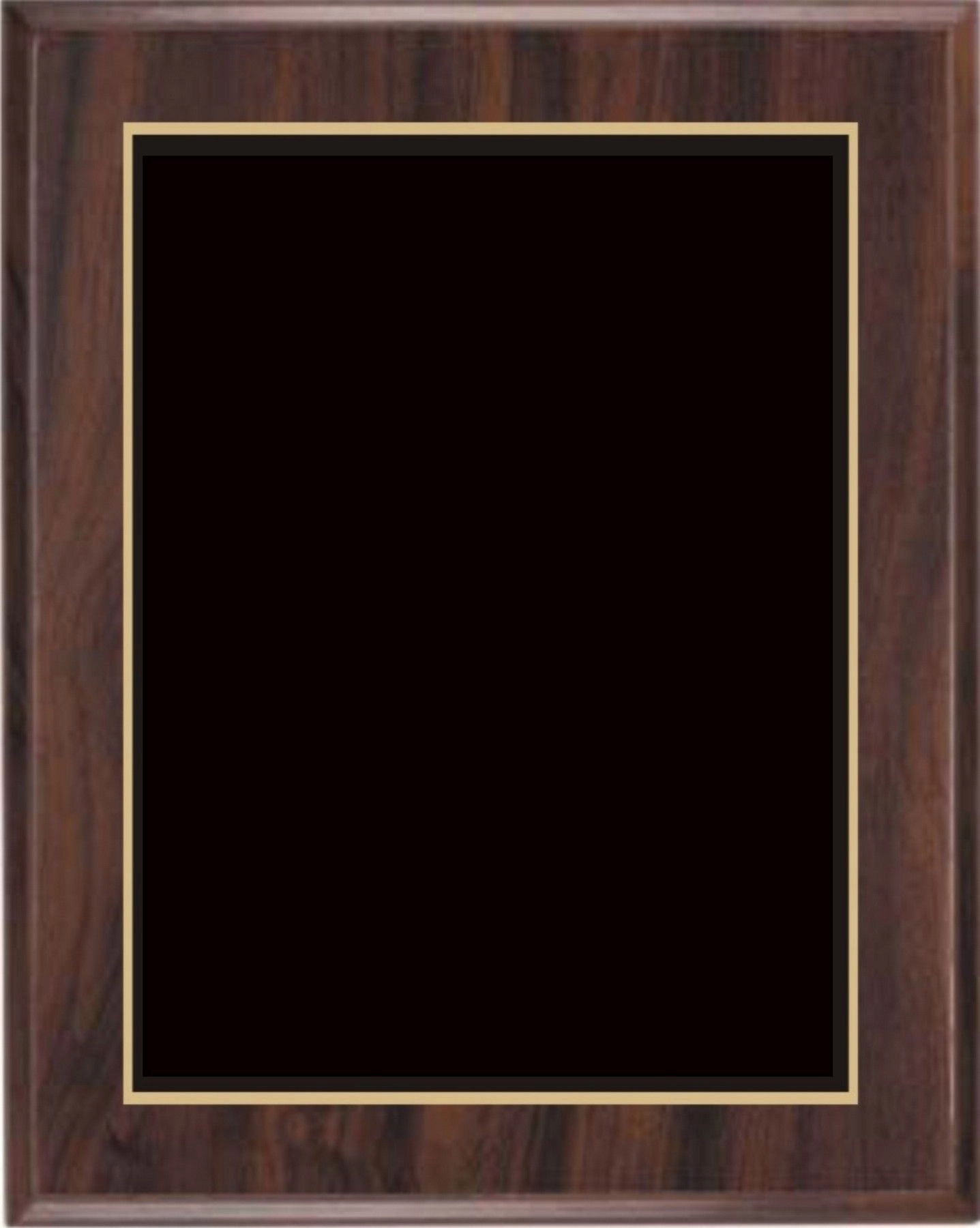 10.5 x 13" Cherry Finish Plaque w/ Double Engraved Plate 3