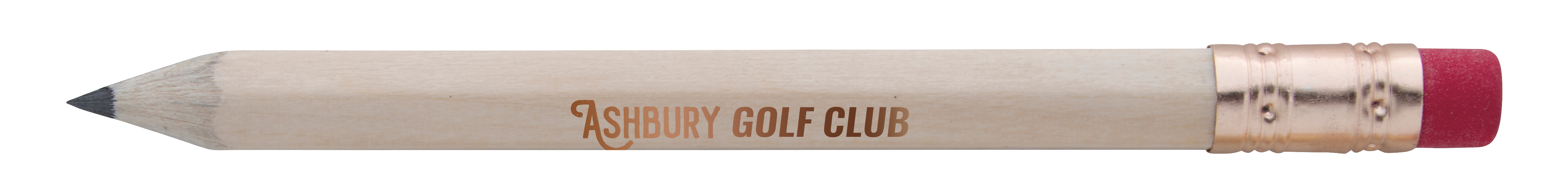 Hex Golf Pencil with Eraser 11