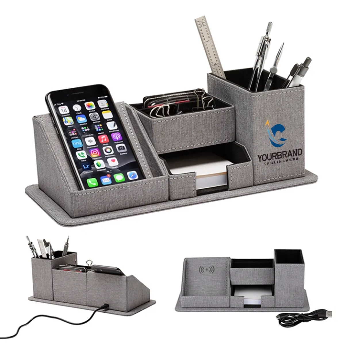 Wireless Charging Desk Organizer 1