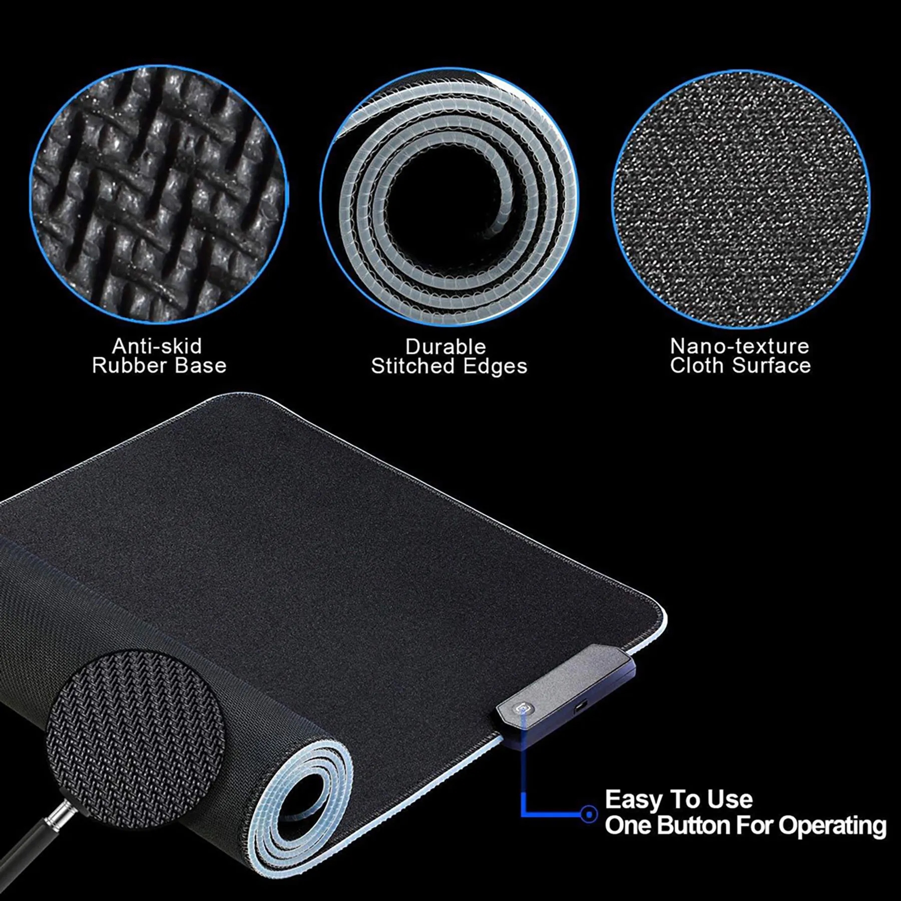 Led RGB Gaming Mouse Pad 2