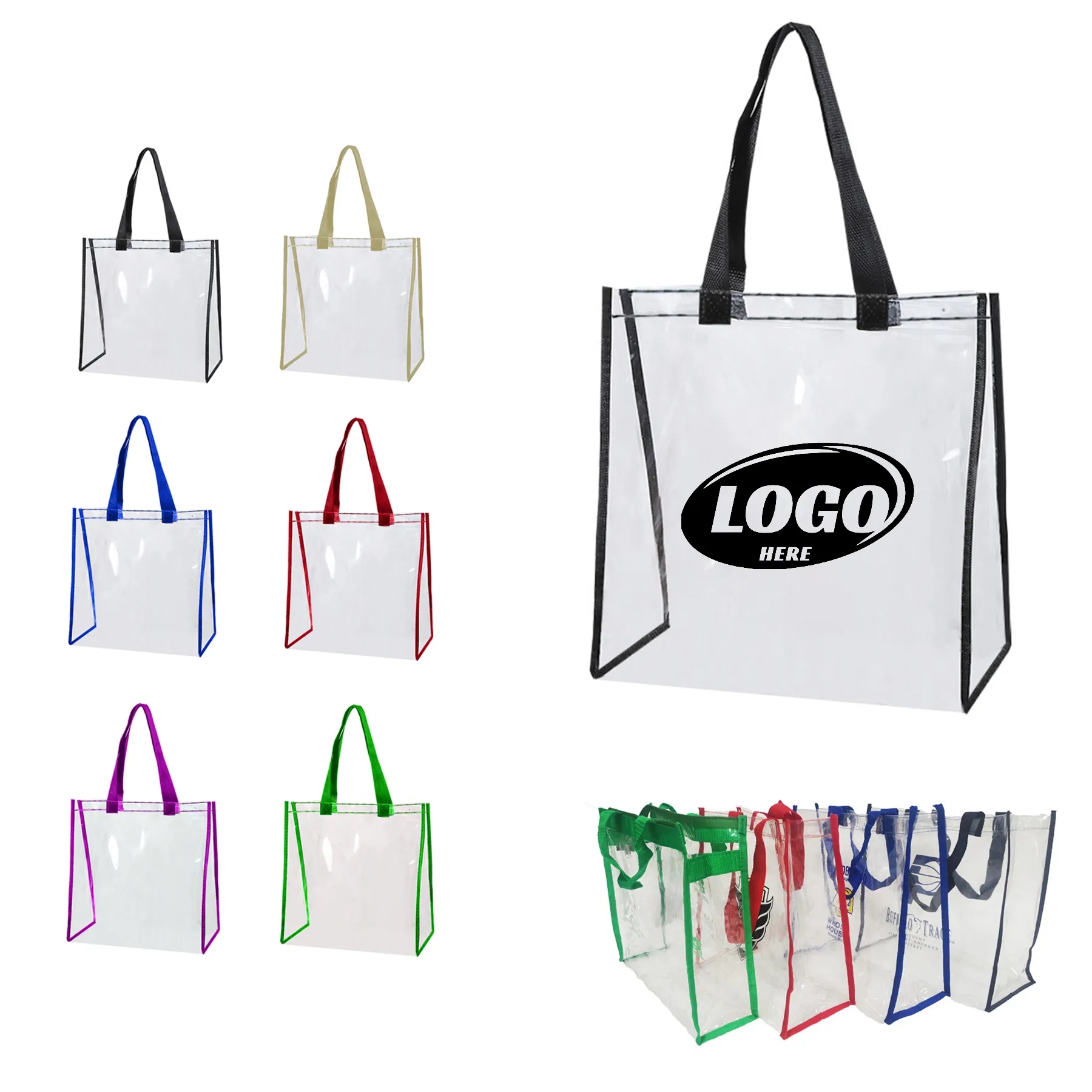 Clear Vinyl Stadium Tote Bag 1