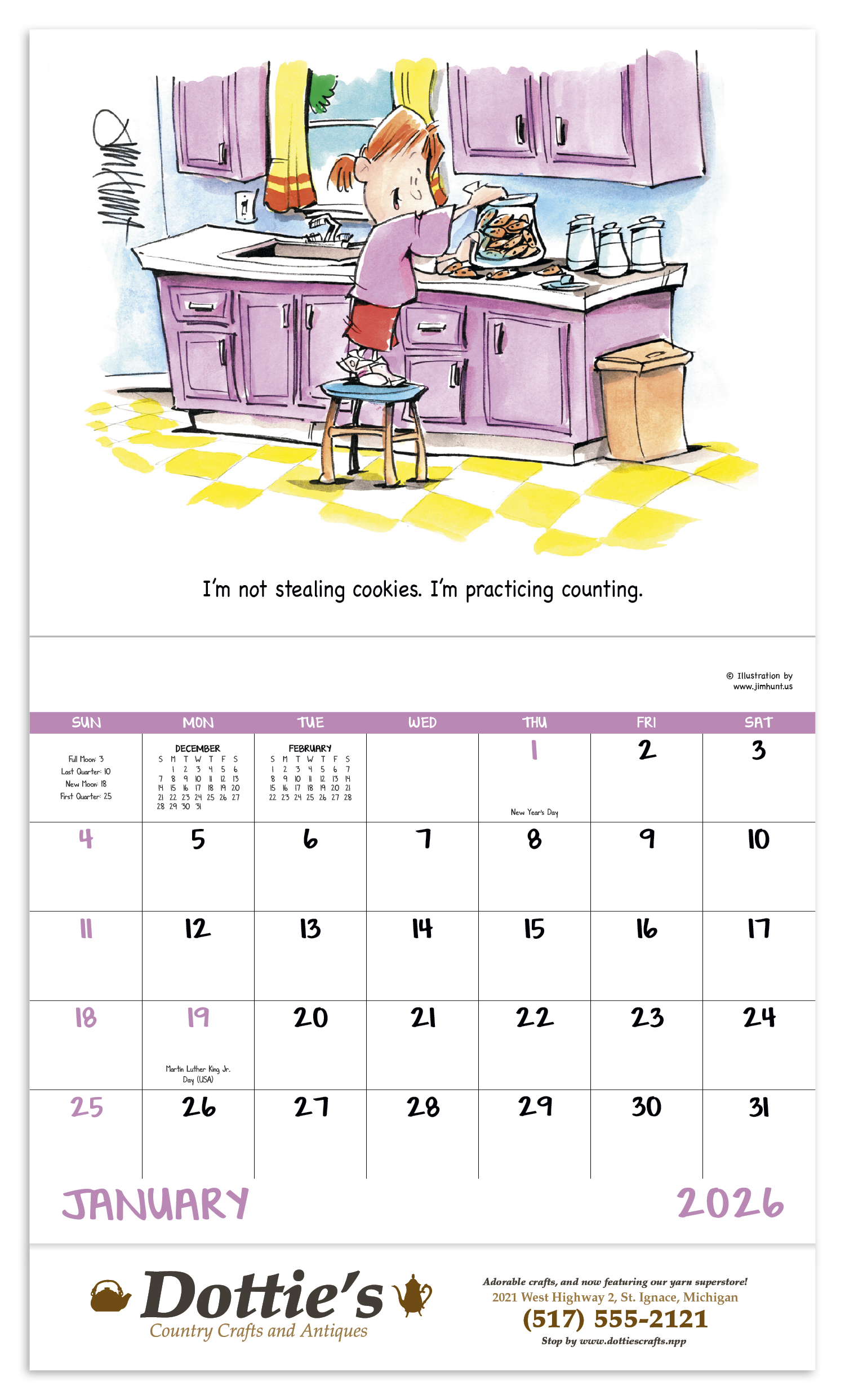Good Value™ Laughing It Up - Stapled Calendar 15