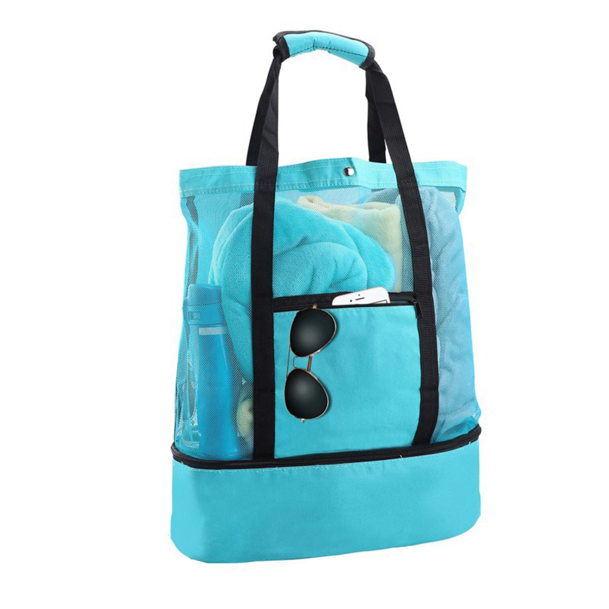 Insulated Beach Tote Cooler 19.7" x 6" x 15.8" 4