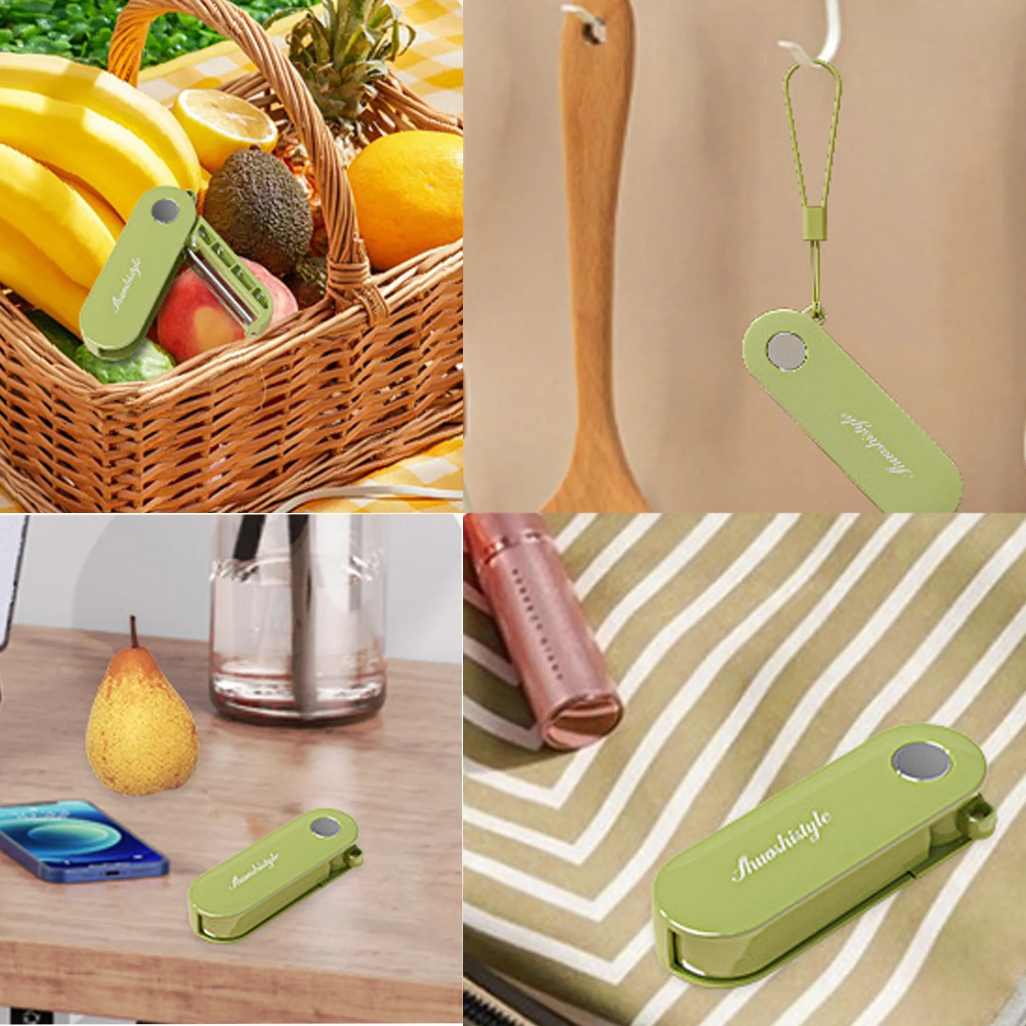 Portable Folding Stainless Steel Fruit Peeler for Outdoor 3