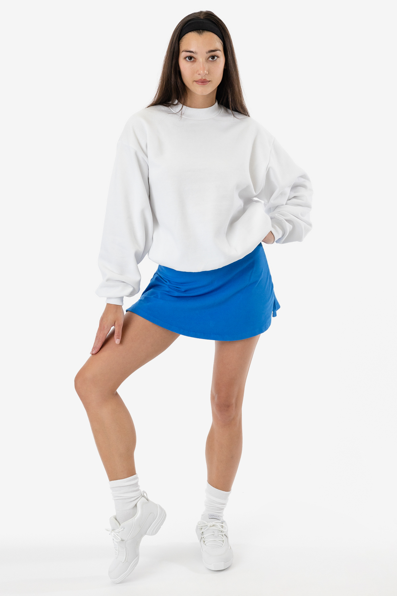 10 OZ MID-WEIGHT POLY COTTON FLEECE WIDE CREW 6