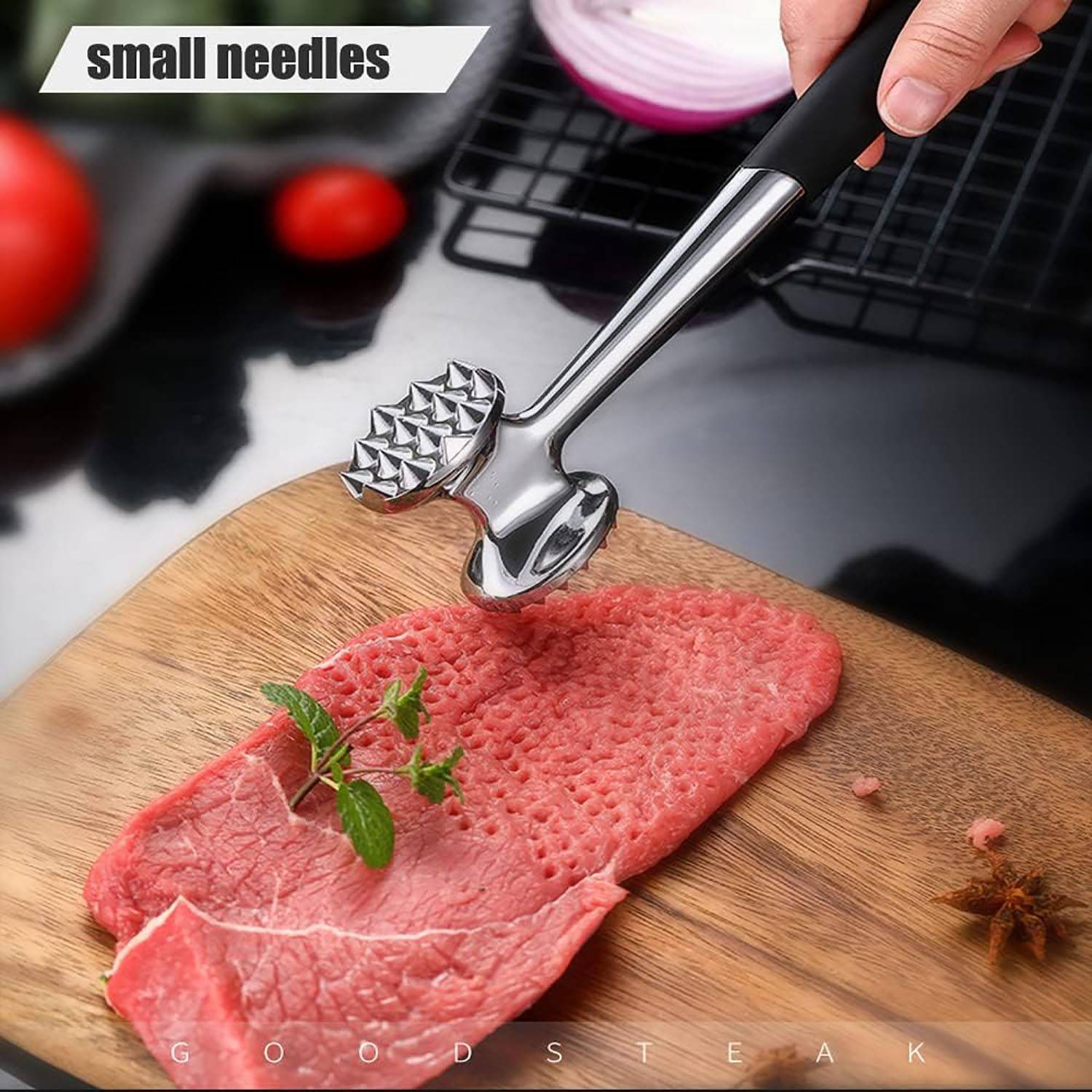 Meat Tenderizer Hammer Mallet Tool for Pounding Beef Steak 8