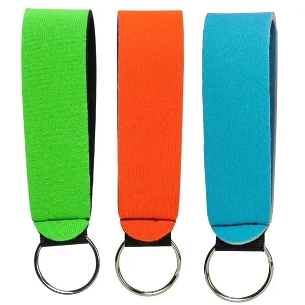 Custom Neoprene Wrist Strap Keychain 6