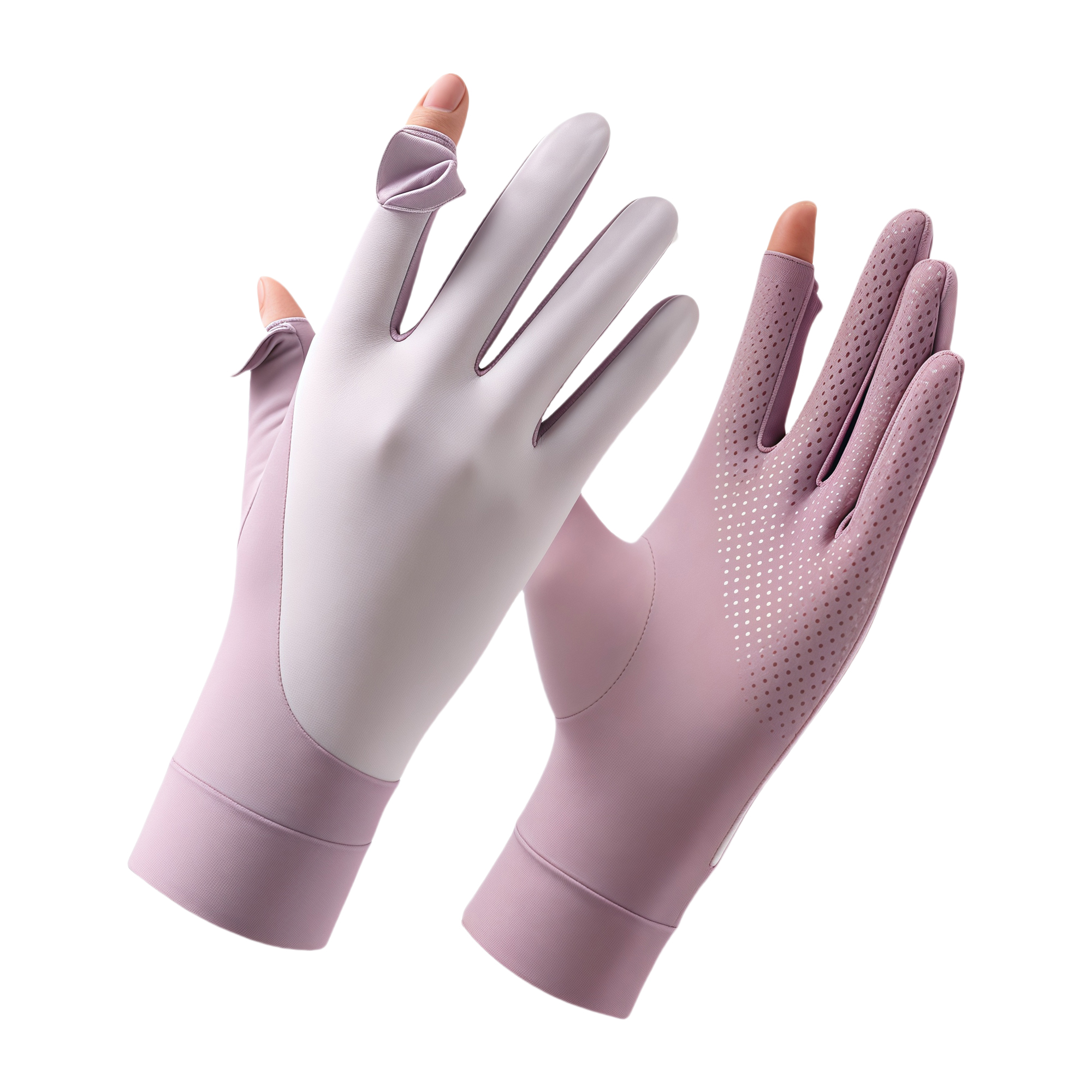 Touchscreen Sun Gloves UV Protection Summer Icy Breathable Short Fashionable Anti-Slip Elastic 6