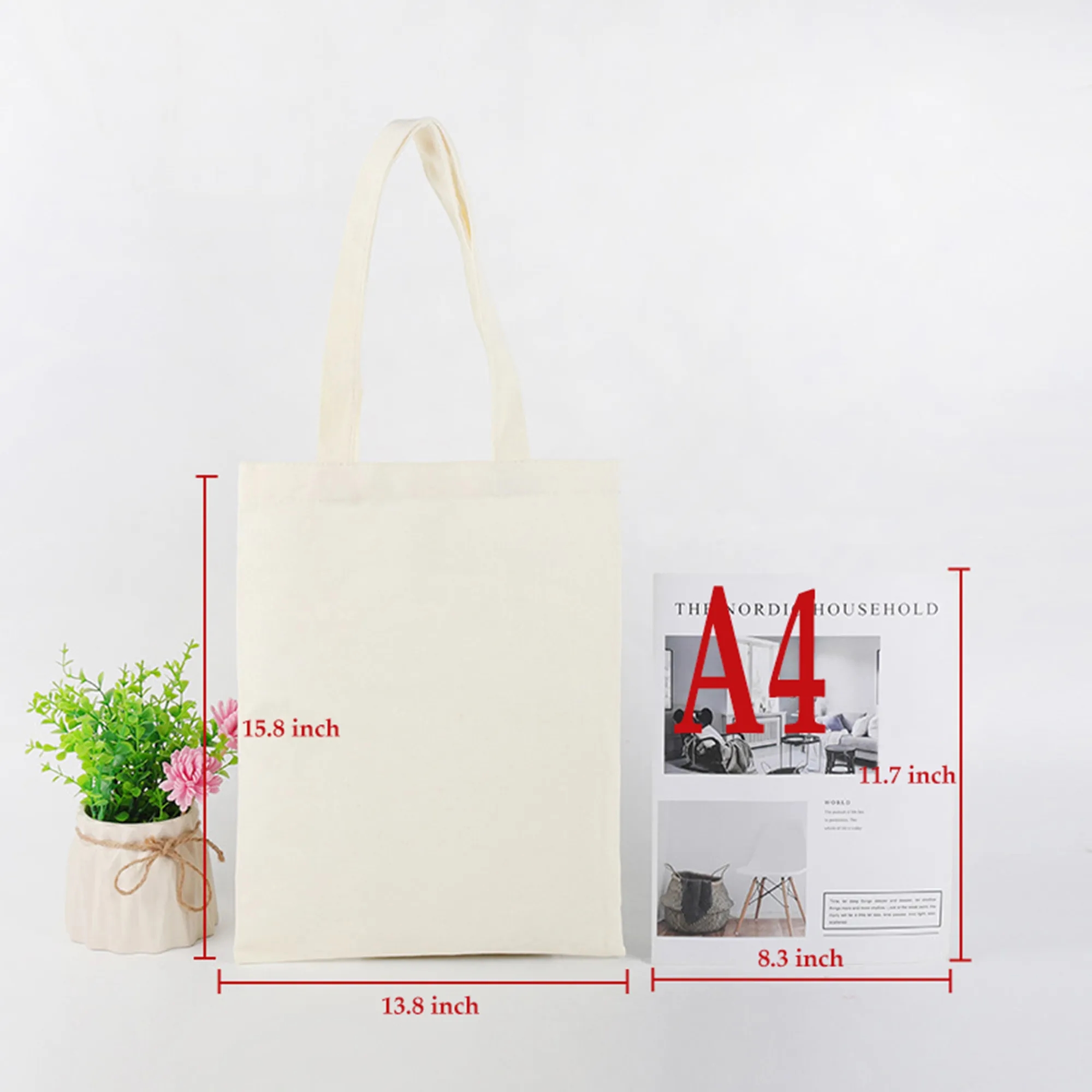 Eco-friendly Canvas Tote Bag, custom tote bag with logo imprint 2