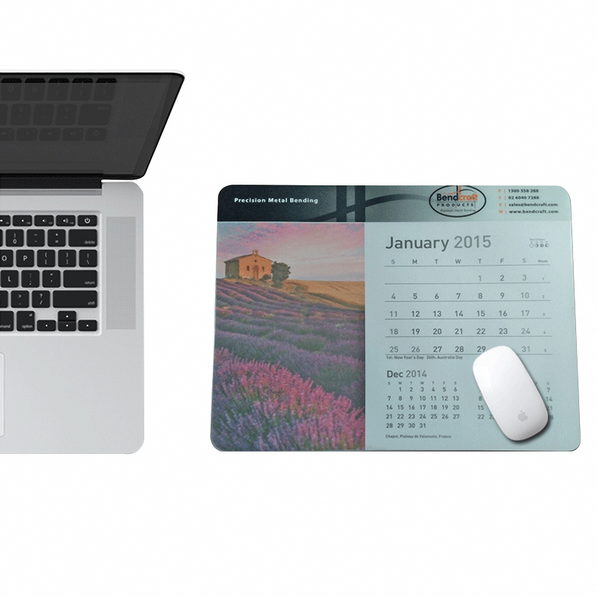 Mouse Pad with Calendar Print 2