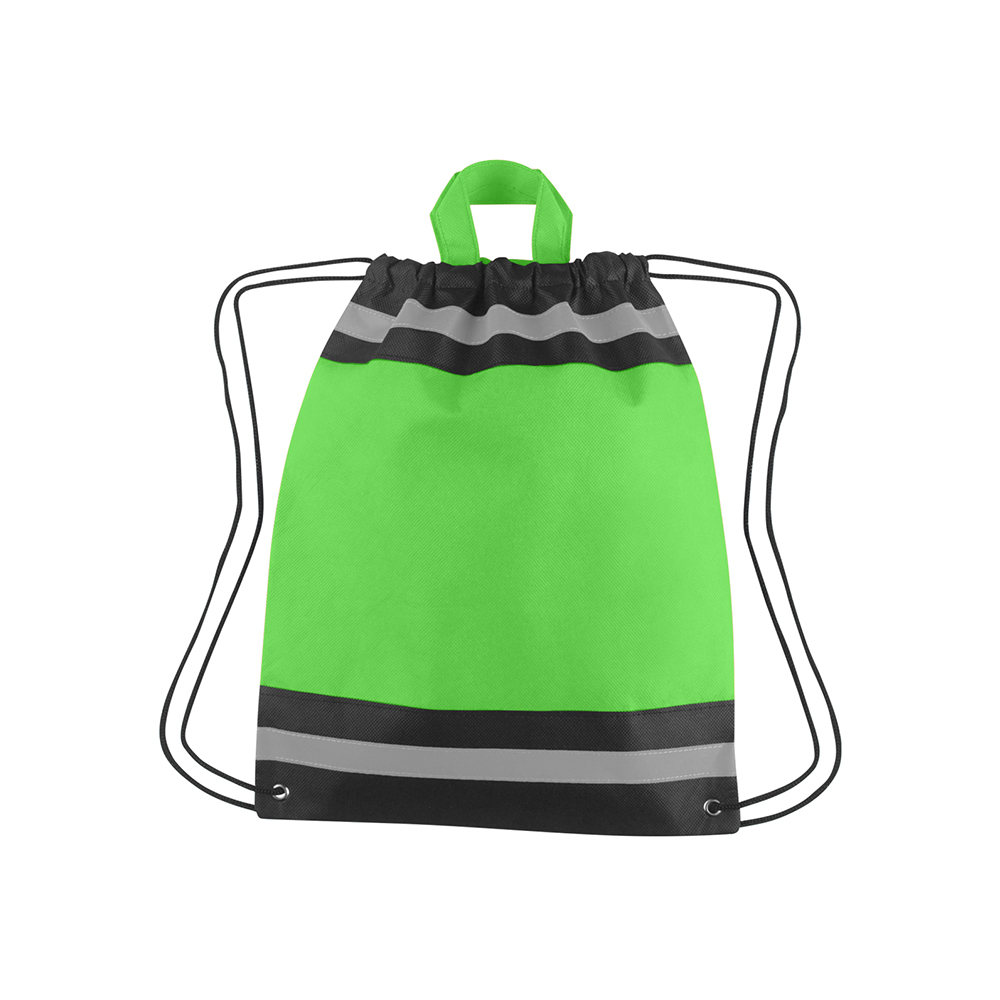 Horizon Reflective Drawstring Backpack Tote 18