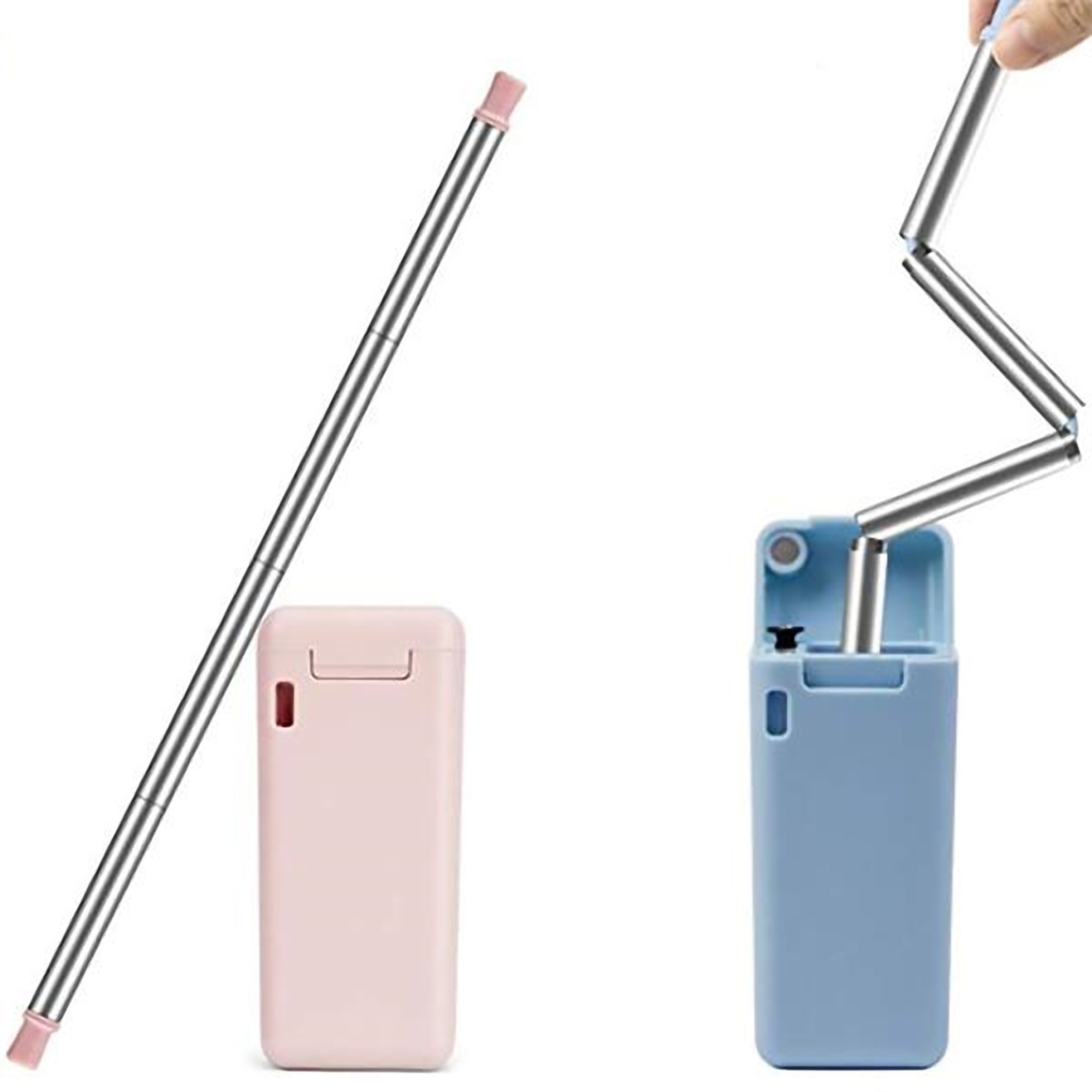 Stainless Steel Folding Straw Kit 6