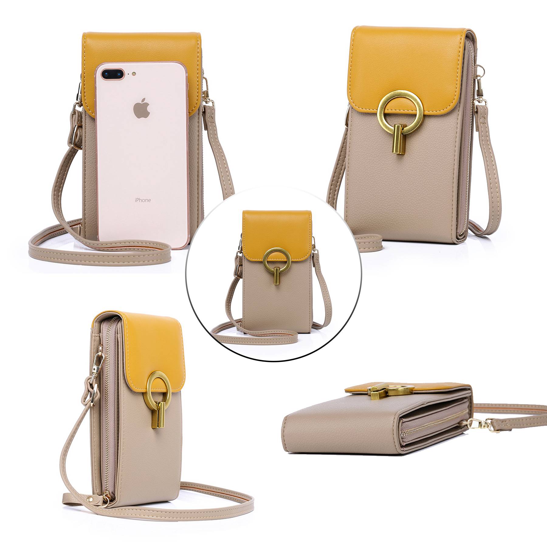 PU Cross Body Cell Phone Purse 7
