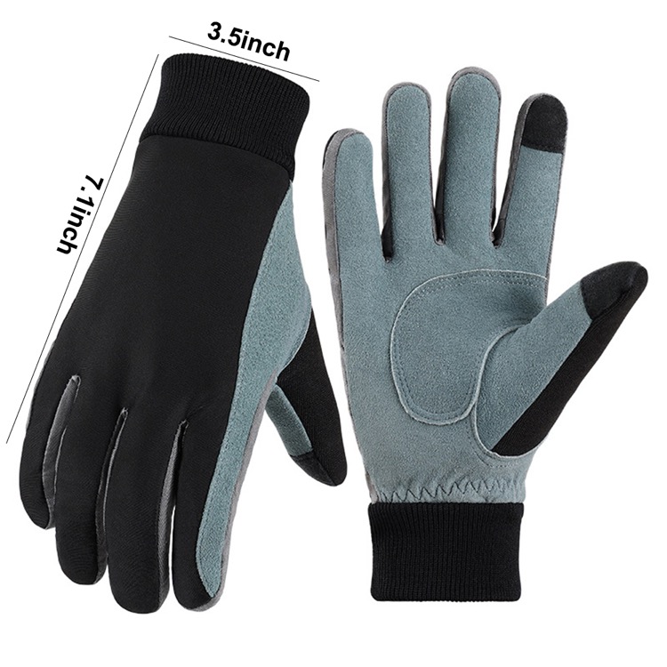 Outdoor Sports, Skiing, Cycling, Touch Screen Anti-Cold Deerskin Gloves 2