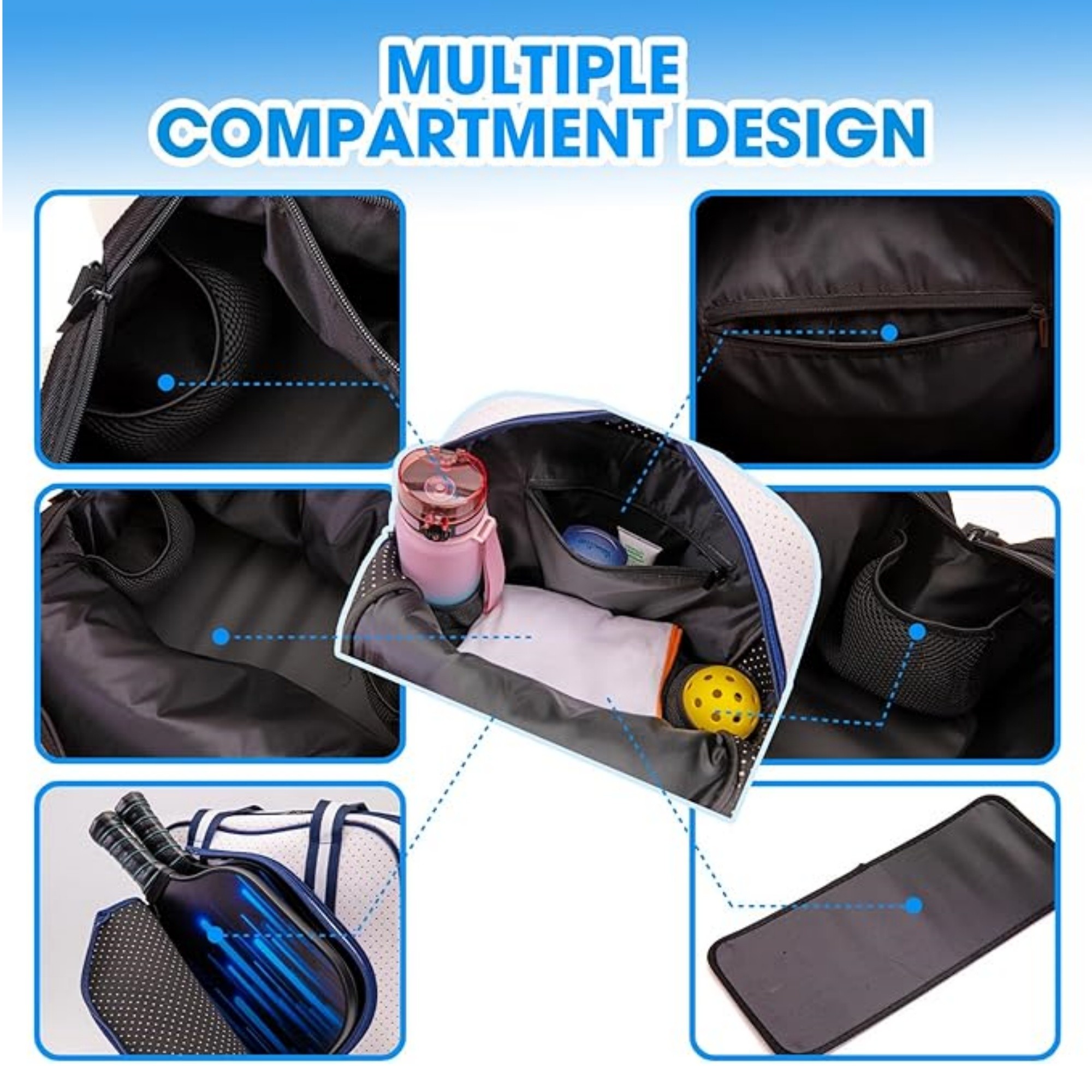 Crossbody Sling Pickleball Bag 1