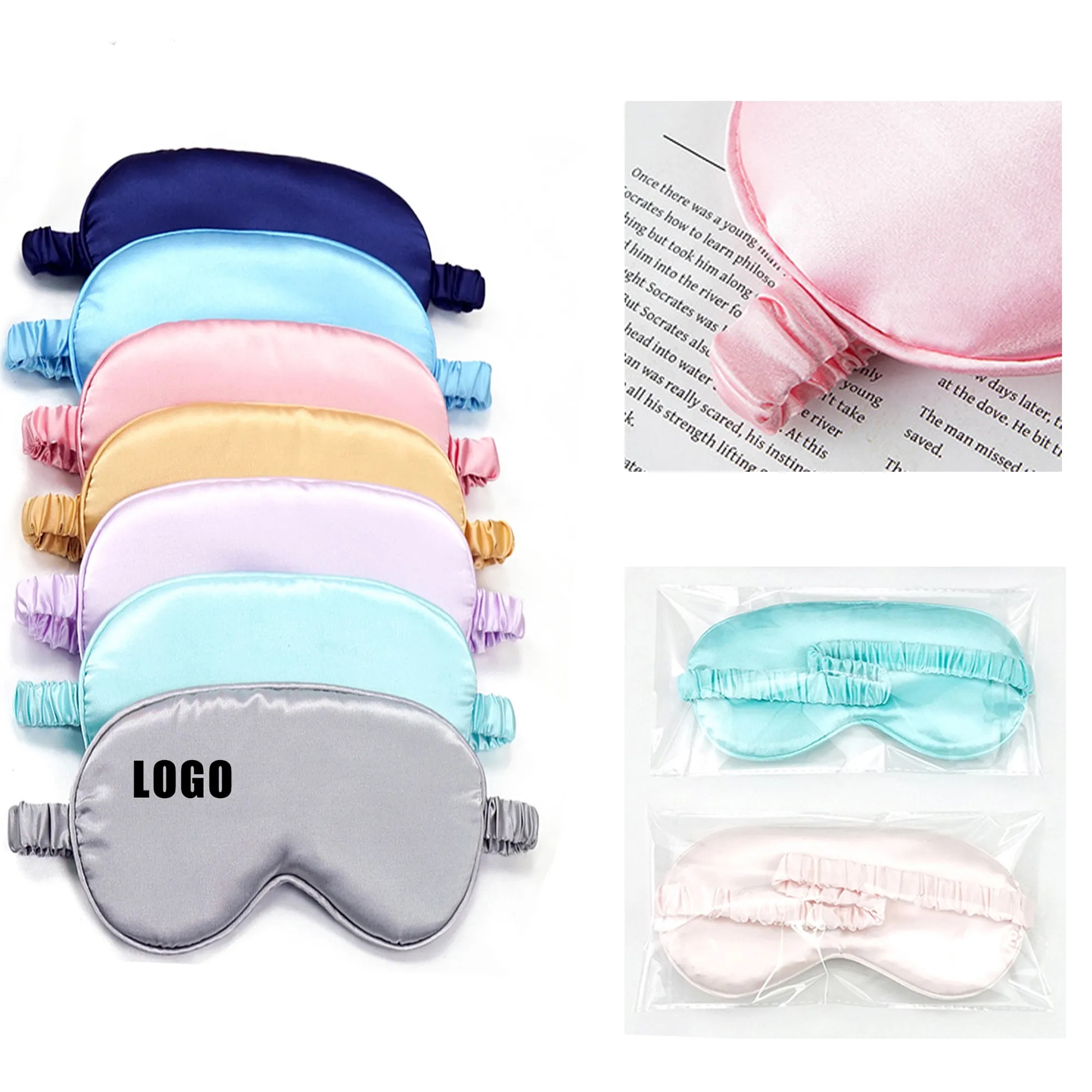Simulated Silk Eye Mask MOQ 100 PCS 1