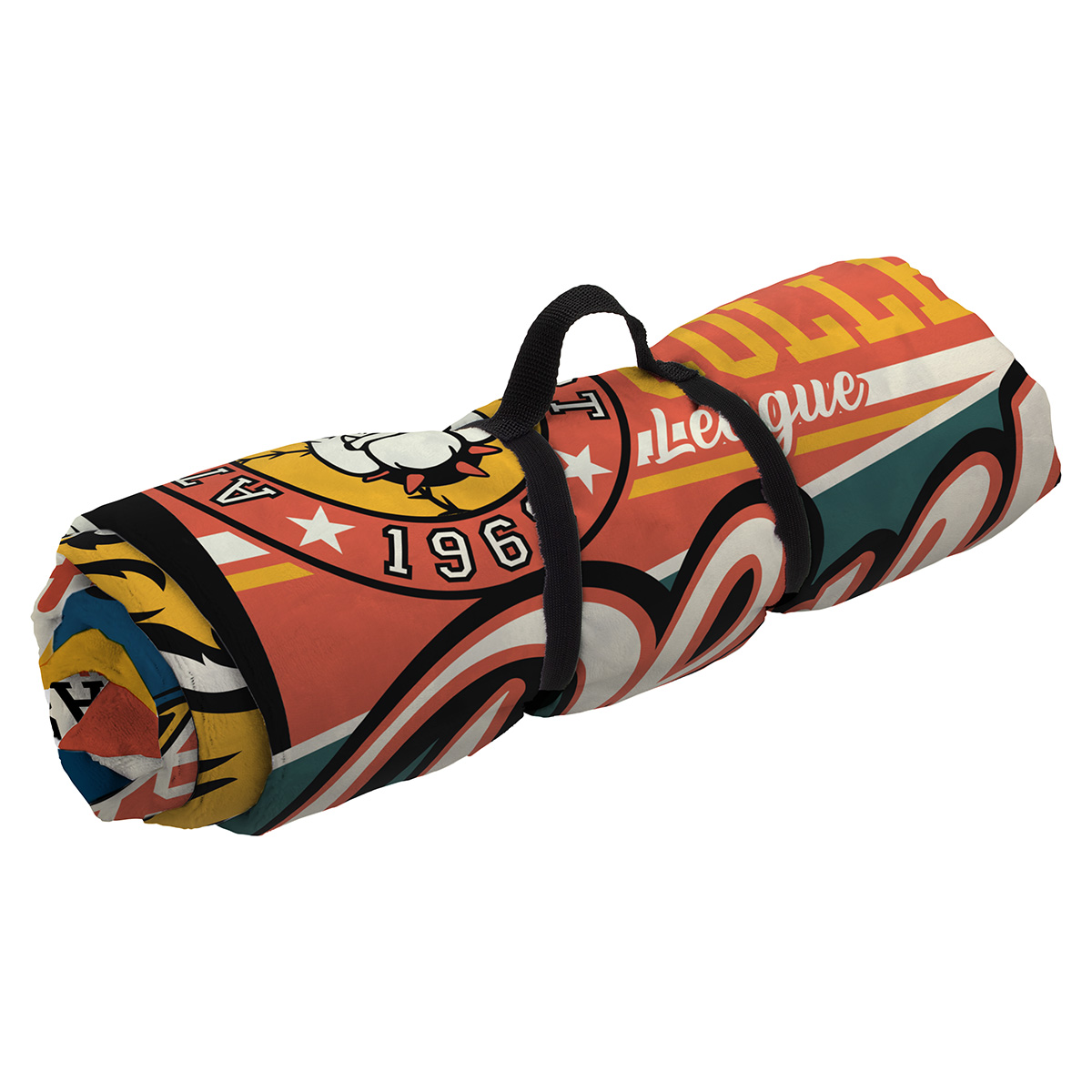 Micro-Plush Picnic Blanket with Carry Strap 50" x 60" 410GSM-Full Color 8