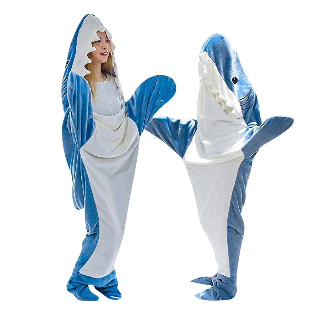 Warm Shark Costume Blanket for Adults and Kids 7