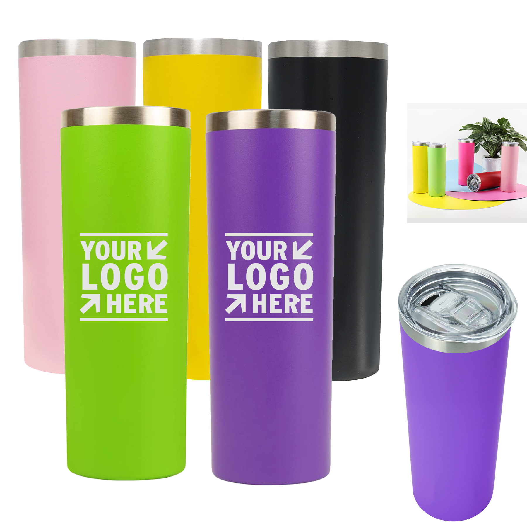 20oz Insulated Travel Water Tumbler Cup 2