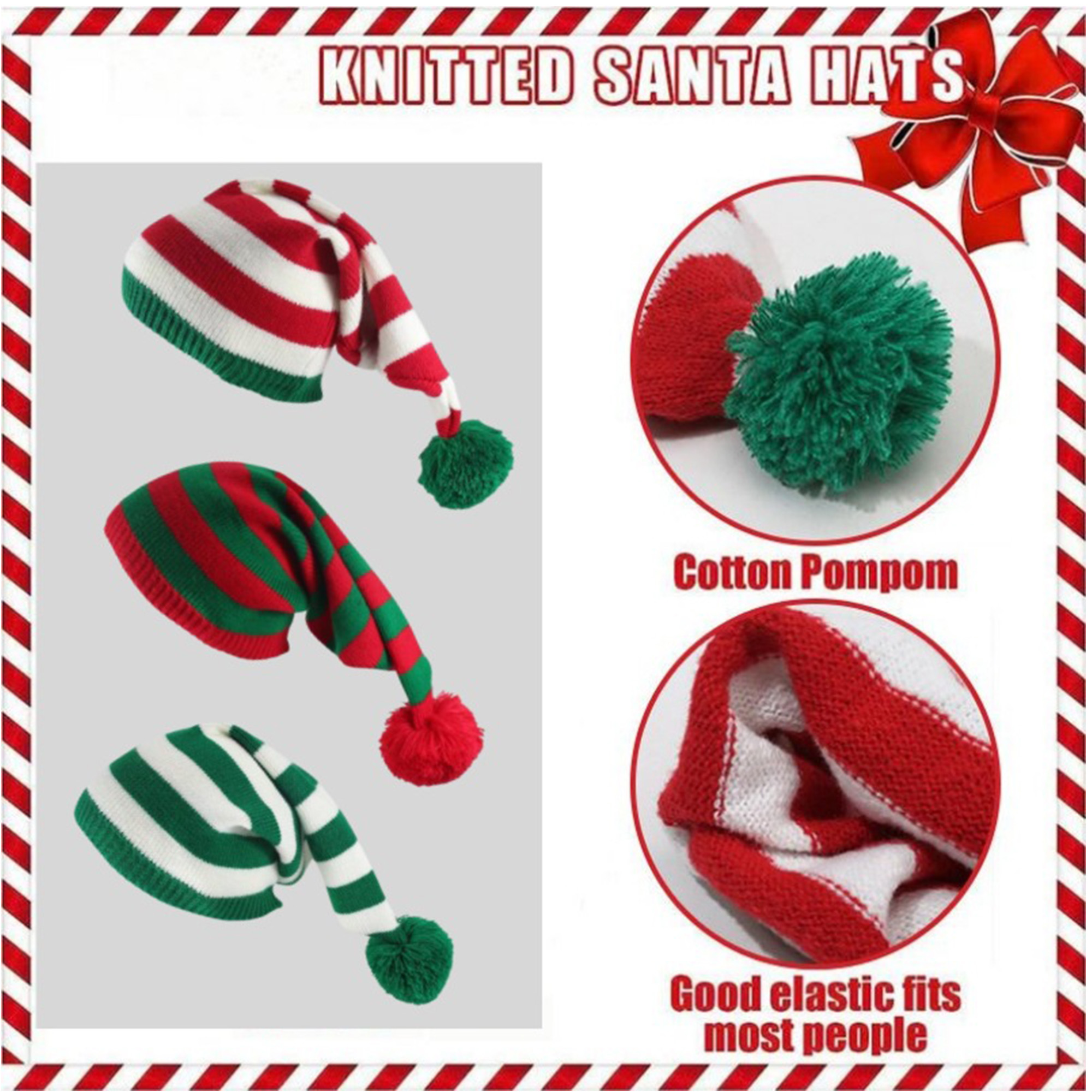 Adult Christmas Festival Knitted Hat 4