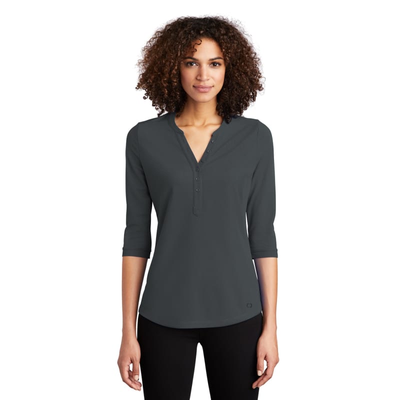OGIO Women's Jewel Henley 8