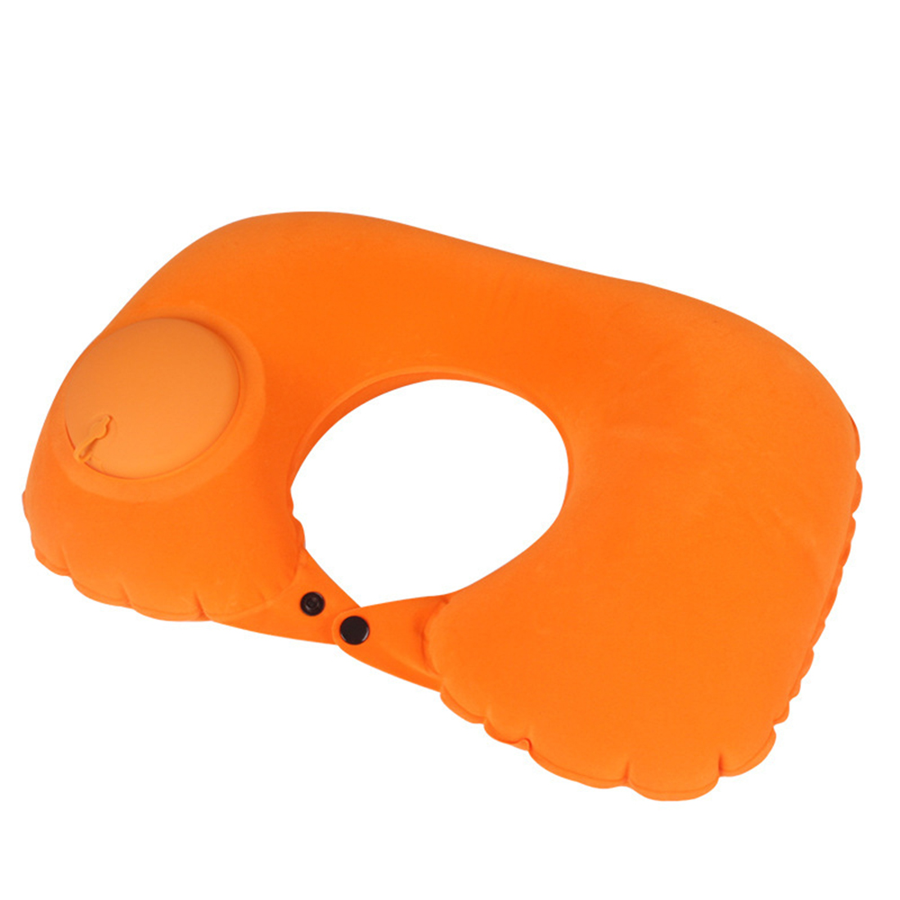 U-type Inflatable folding flocking pillow 6